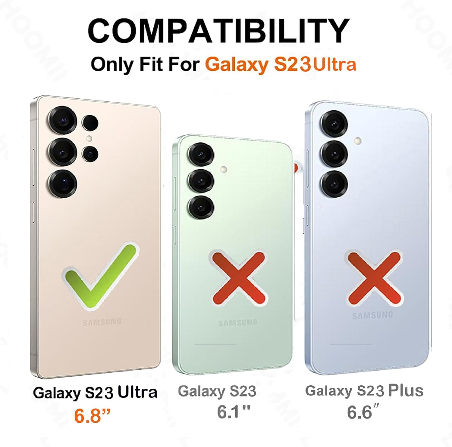 For Samsung S23 Ultra Case,Samsung Galaxy S23 Ultra Case,Clear[Anti-Yellowing][Shockpoof][Military Grade Protection] Reinforced Corners Slim Fit Flexible TPU Bumper Phone Case for S23 Ultra,Clear image number 4