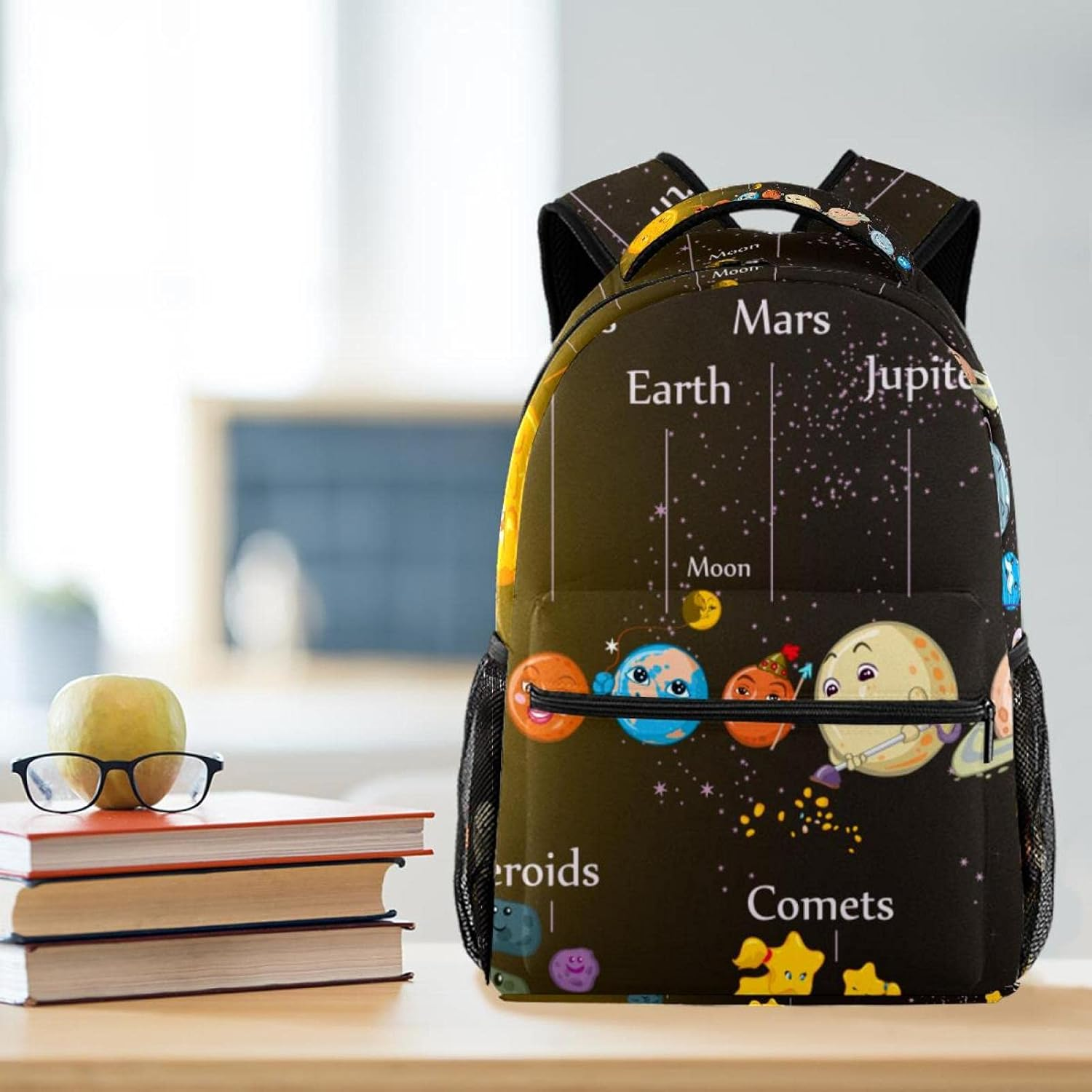 Children'S Solar System Backpack Students Shoulder Bags Travel Bag College School Tote Backpacks image number 1