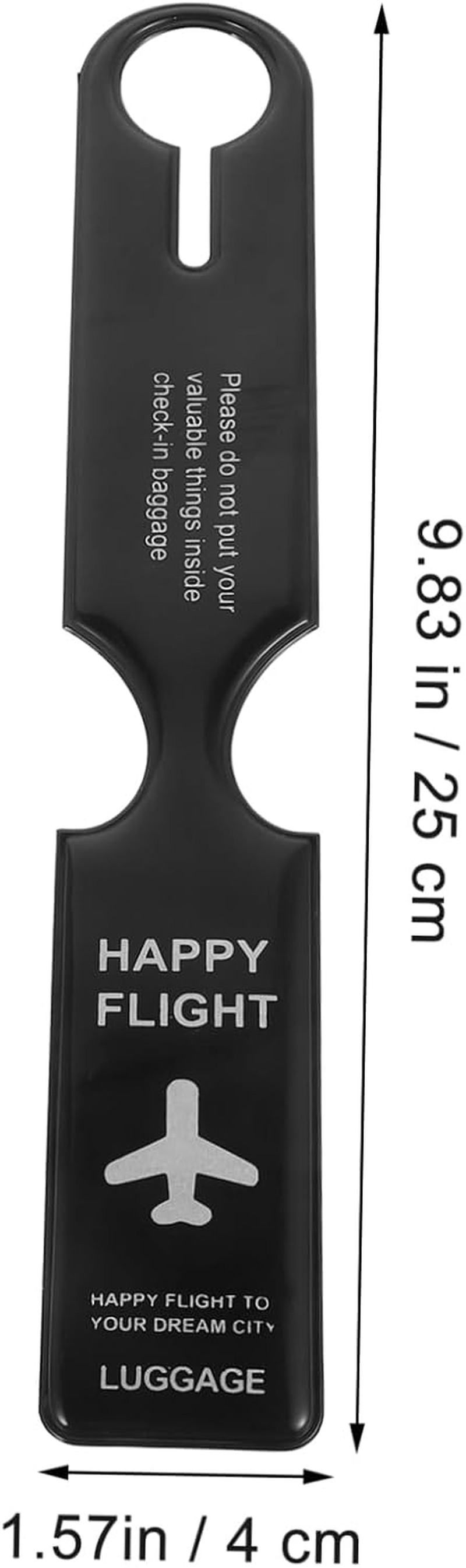 COLLBATH 4Pcs Luggage Tags Travel Tag Luggage Strap Suitcase Id for Baggage Boarding image number 4