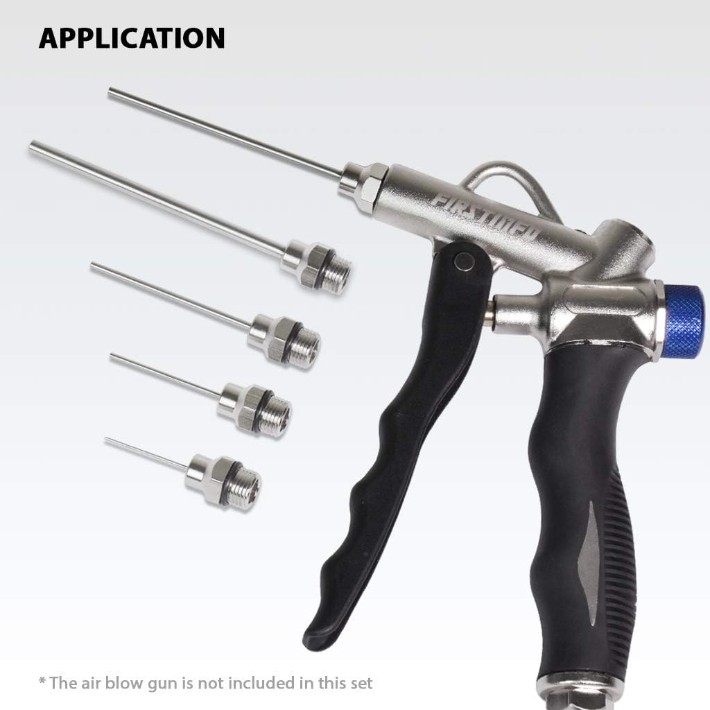 FIRSTINFO 5-Piece Mini Tip Nozzle Set for FIRSTINFO 2-Way Air Duster Blow Gun image number 1