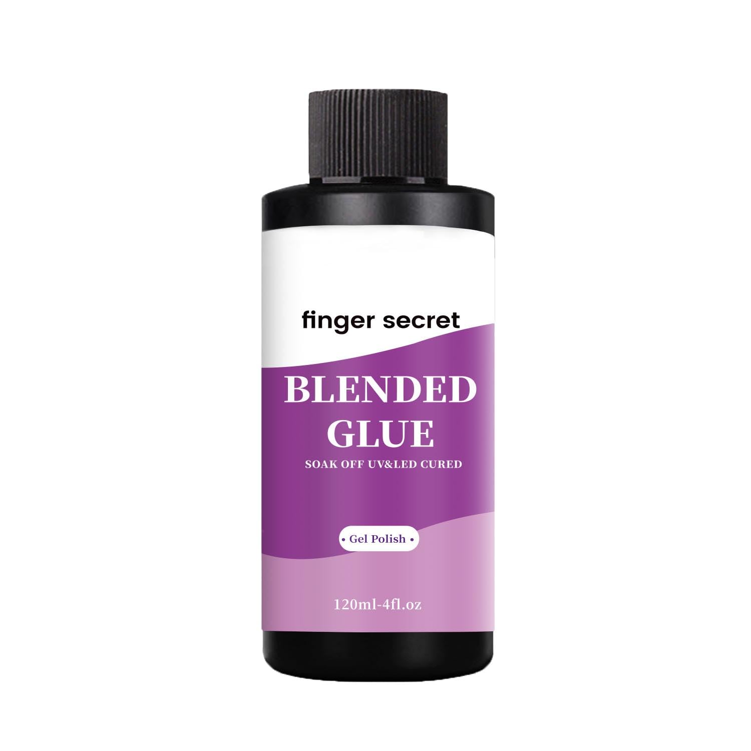 Finger Secret Blended Nail Glue 120Ml - Gel Polish Glitter Powder Clear Mixer, Color Sequins Mixing, Multifunctional for DIY Nail Art Design image number 4