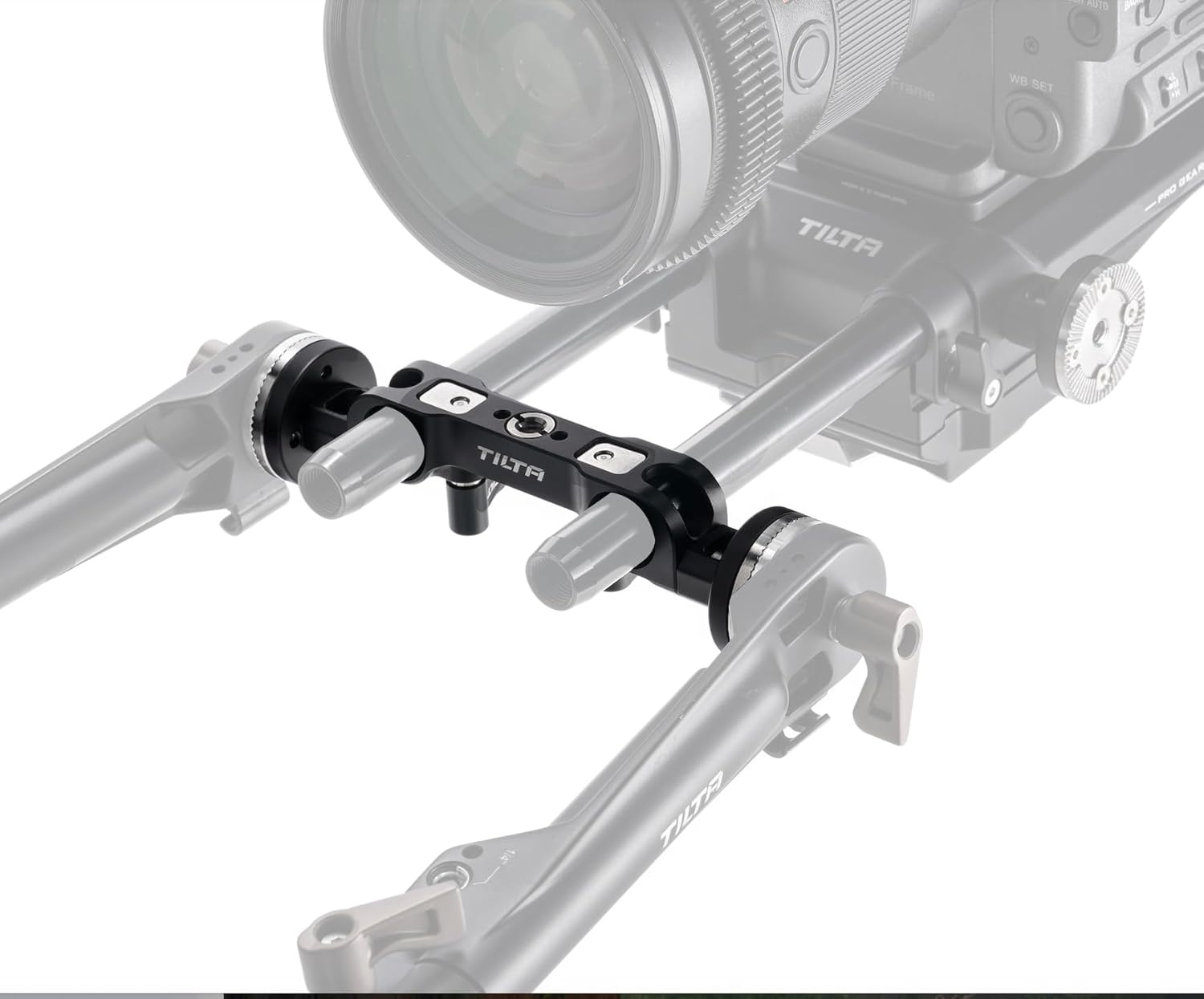 Tilta 15Mm LWS Dual Rosette Adapter Compatible with 15Mm LWS Rods with a 3/8&Prime;-16 Thread with a 1/4&Prime;-20 Reducer - Black TA-DRA-15-B image number 1