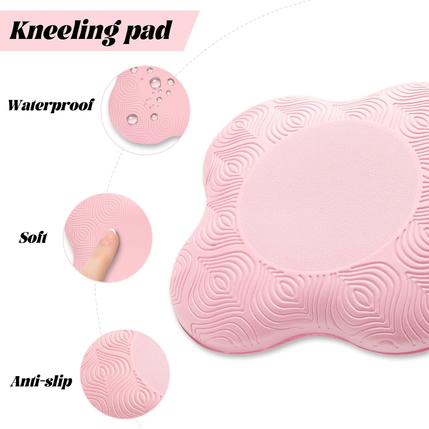 2 Packs Yoga Knee Pad Cushion Extra Thick for Knees Elbows Wrist Hands Head Foam Pilates Kneeling Pad Yoga Knee Cushion Thick Exercise Pads for Knees Elbows Wrist Hands Head Foam Pilates image number 2