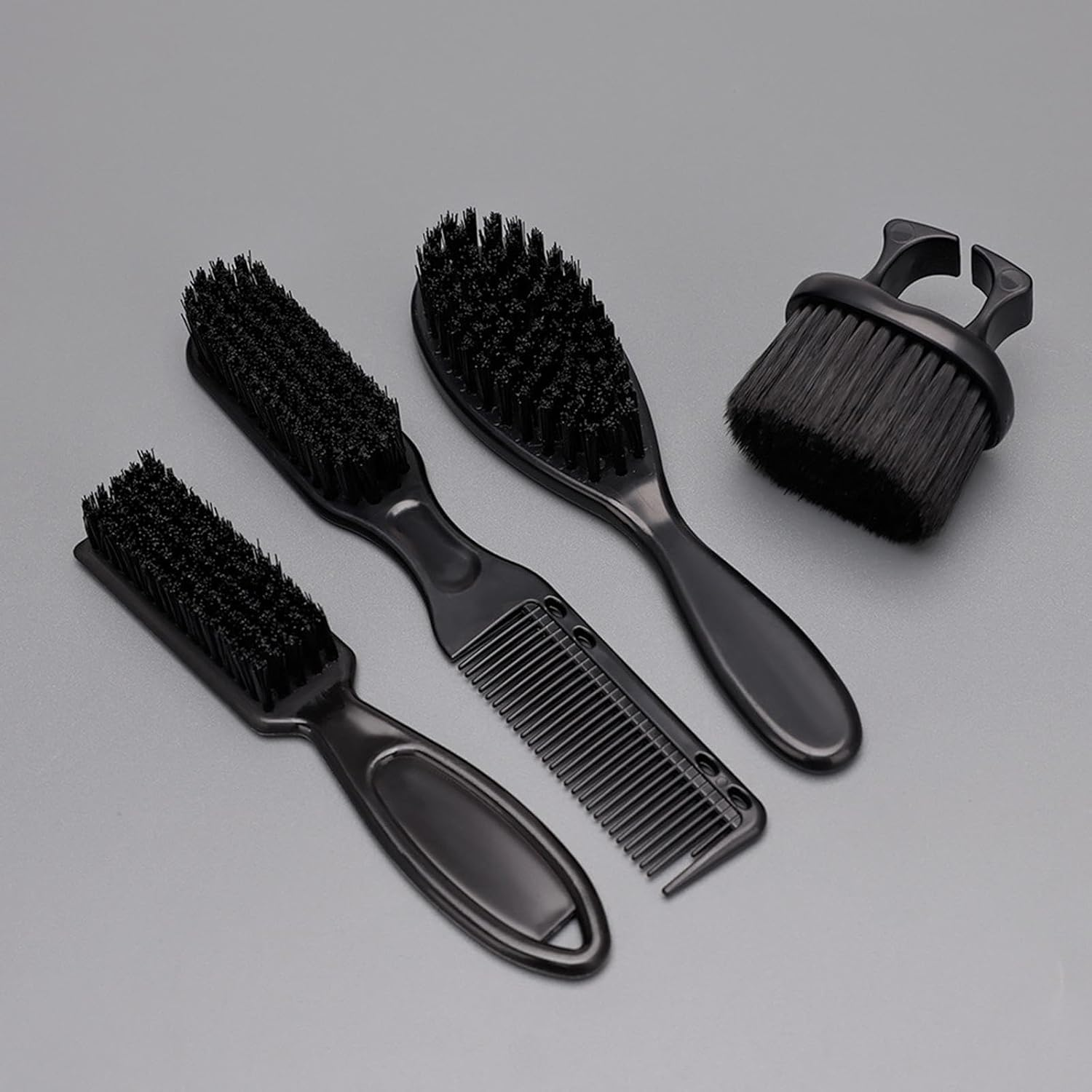 Eigell Barber Brush and Comb Set, Cleaning Hairbrush, Lightweight Professional for Salon Boyfriend Men, Normal Package image number 5