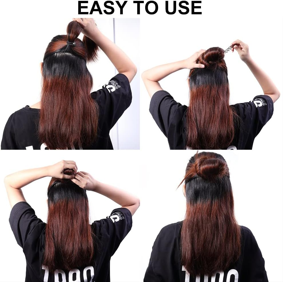 Spiral Pin, Spiral Hair Clip, Hair Styling, Spiral Hair Clip, Spiral Hair Clip, Spin Clip, Bun Hairpin for DIY Hair Style, Black, Pack of 20 image number 6