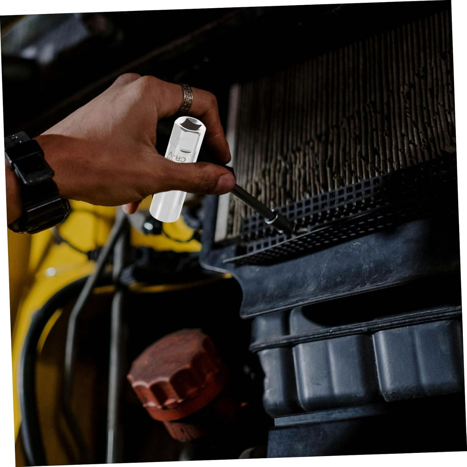 MUCKLILY 2Pcs Spark Plug Removal Wrench Tool Car Maintenance Professional Mechanics Socket for Automotive Repair image number 1