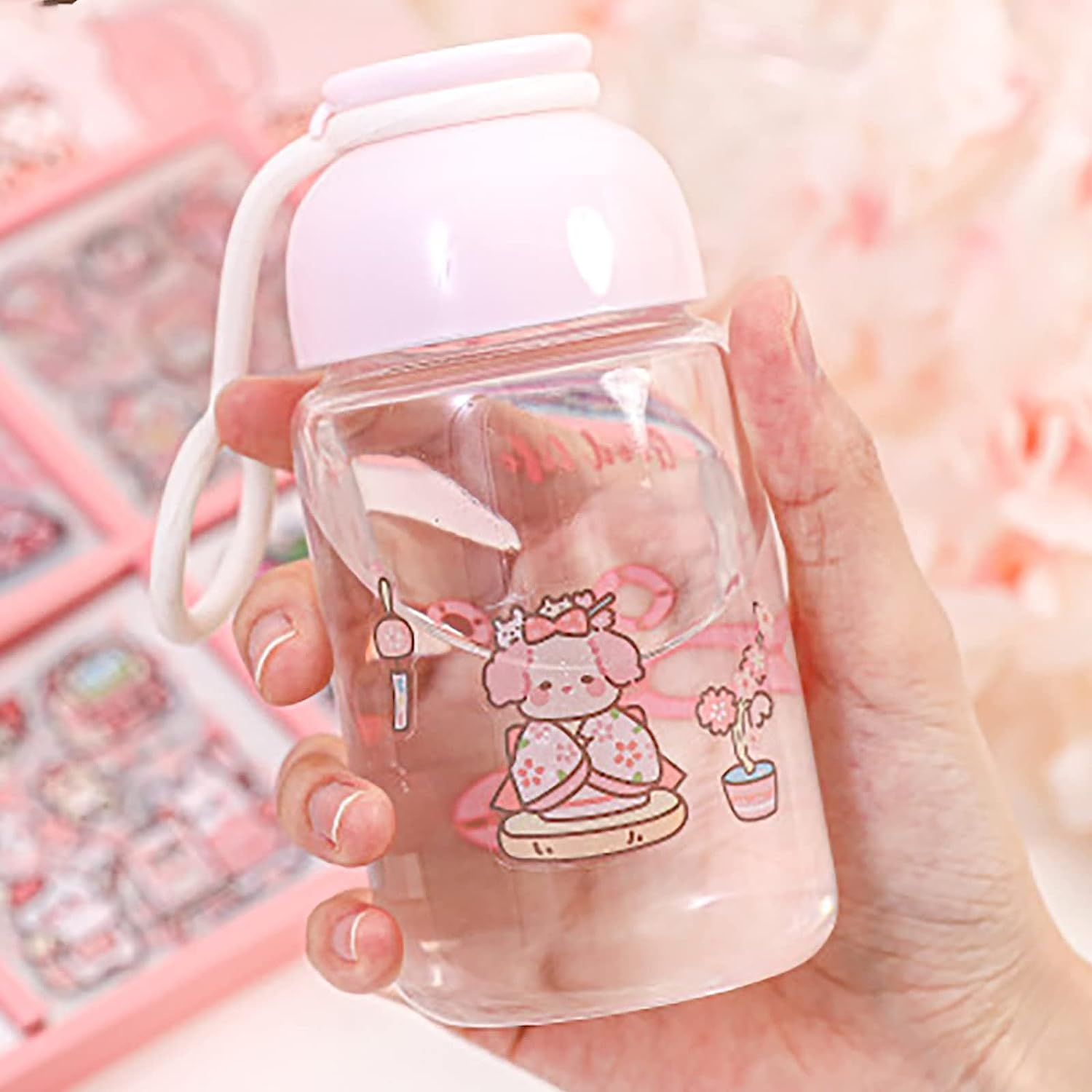 Doraking Vinyl Transparent Flower Stickers - Kawaii Cute Stickers for Journaling & Scrapbooking - 200 Sheets - Kids, Teens & Adults image number 3