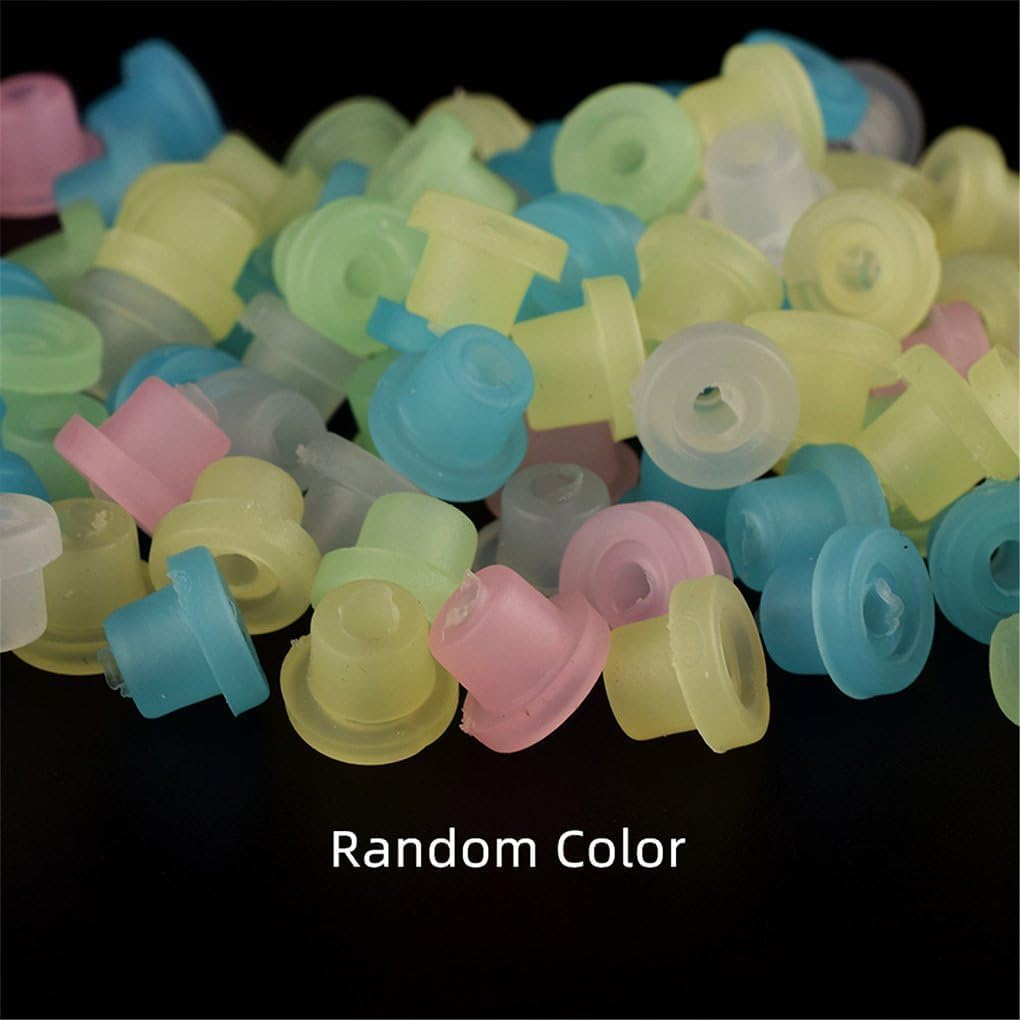 100 Pcs Colour Tattoo Machine Needle Grommet, Soft Tattoo Rubber Nipple Tattoo Supplies Tattoo Machine Parts Piercing Supplies image number 1