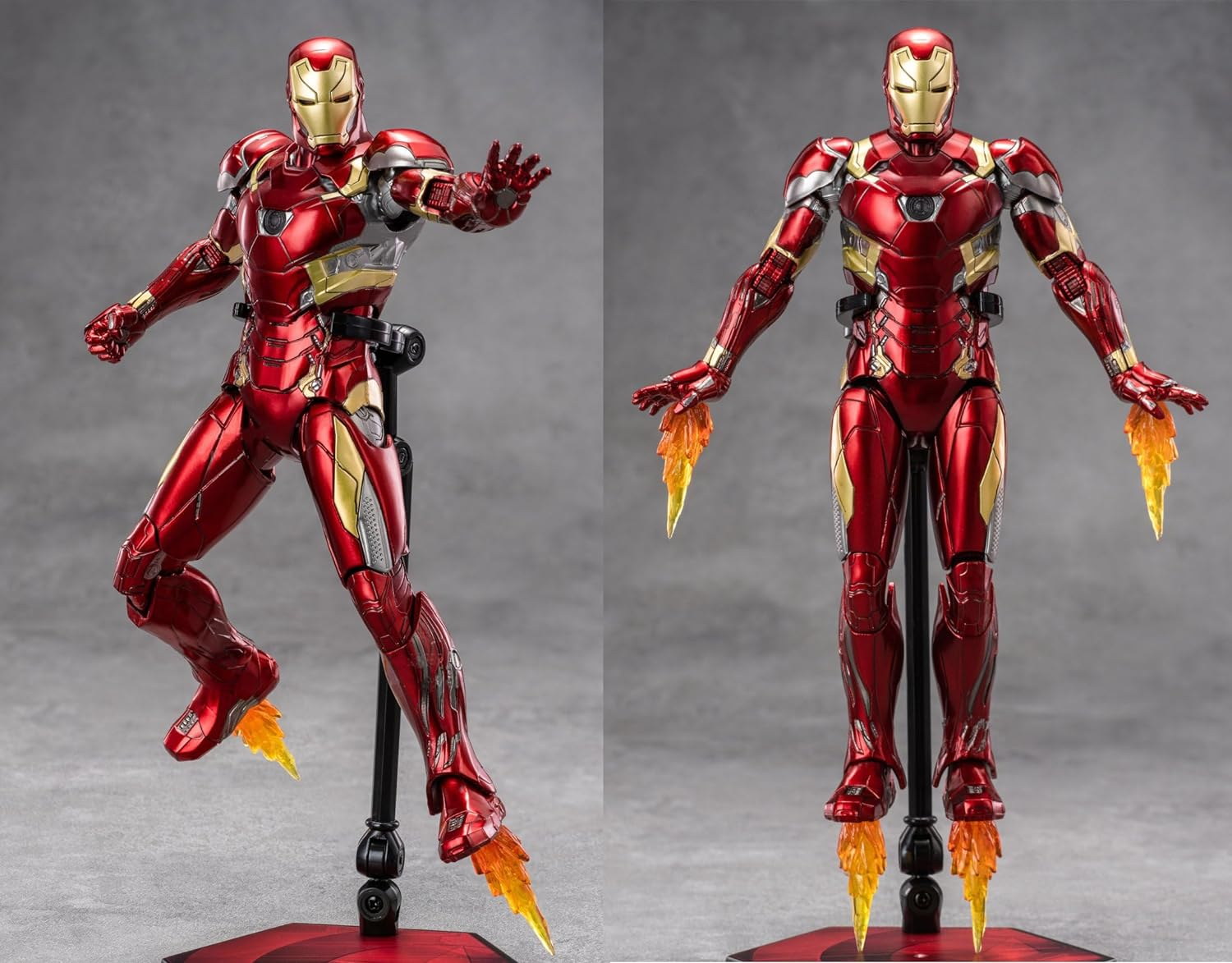 Lonullymege Ironman MK46 Action Figures-7 Inch All Joints Movable Collectable Toys-Full Metal Painting with Lots of Accessories Stark Model(1/10 Scale) image number 2