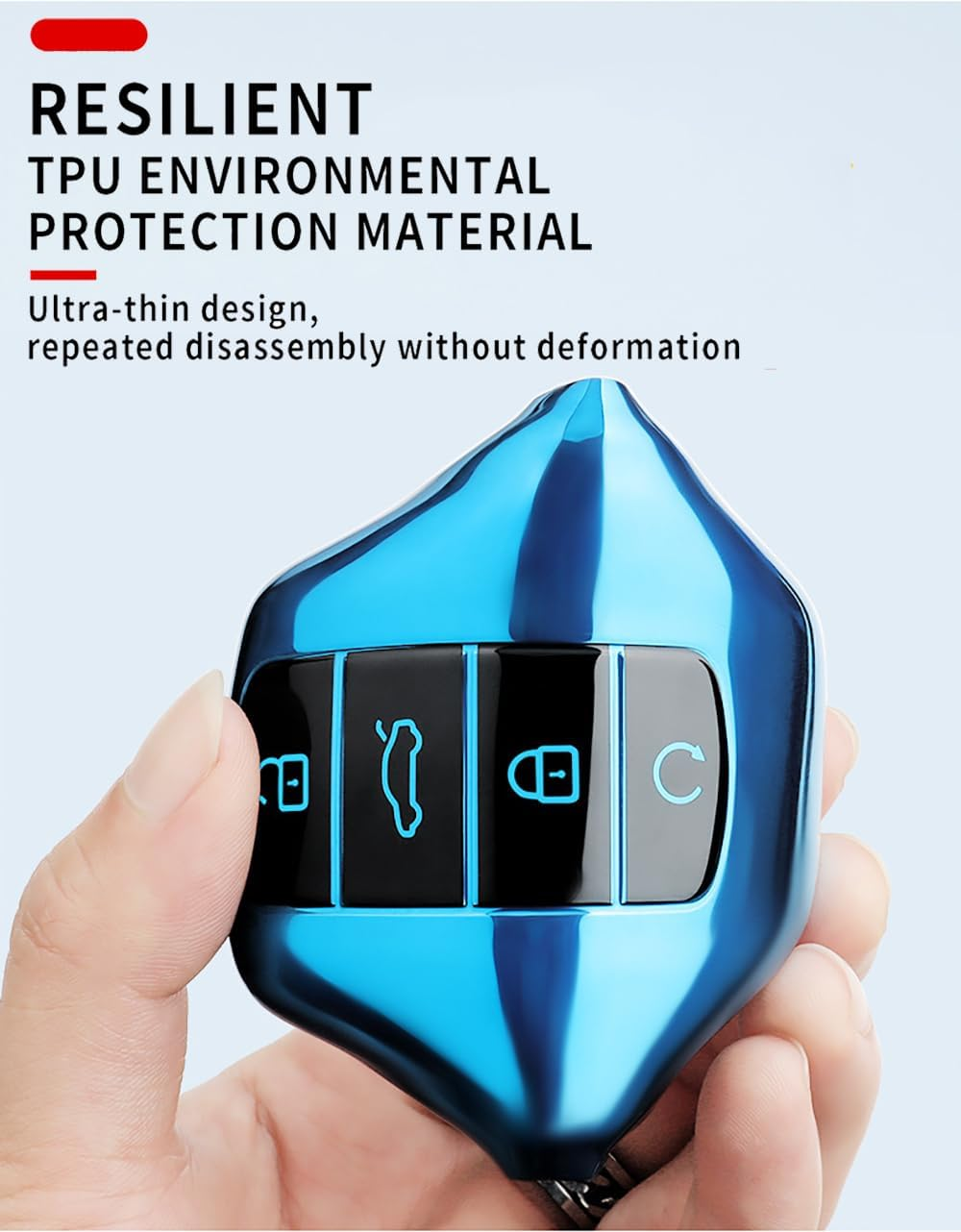 Ontto Car Key Fob Cover Fit for Chery Jaecoo J7 J8 J9 Tiggo 8 Pro Tiggo 8Plus 5 plus 7Pro Tiggo 7 Pro Max Omoda 5 C5 Key Holder TPU Smart Shell Case Keyring Keychain Auto Styling Accessories Pink 2