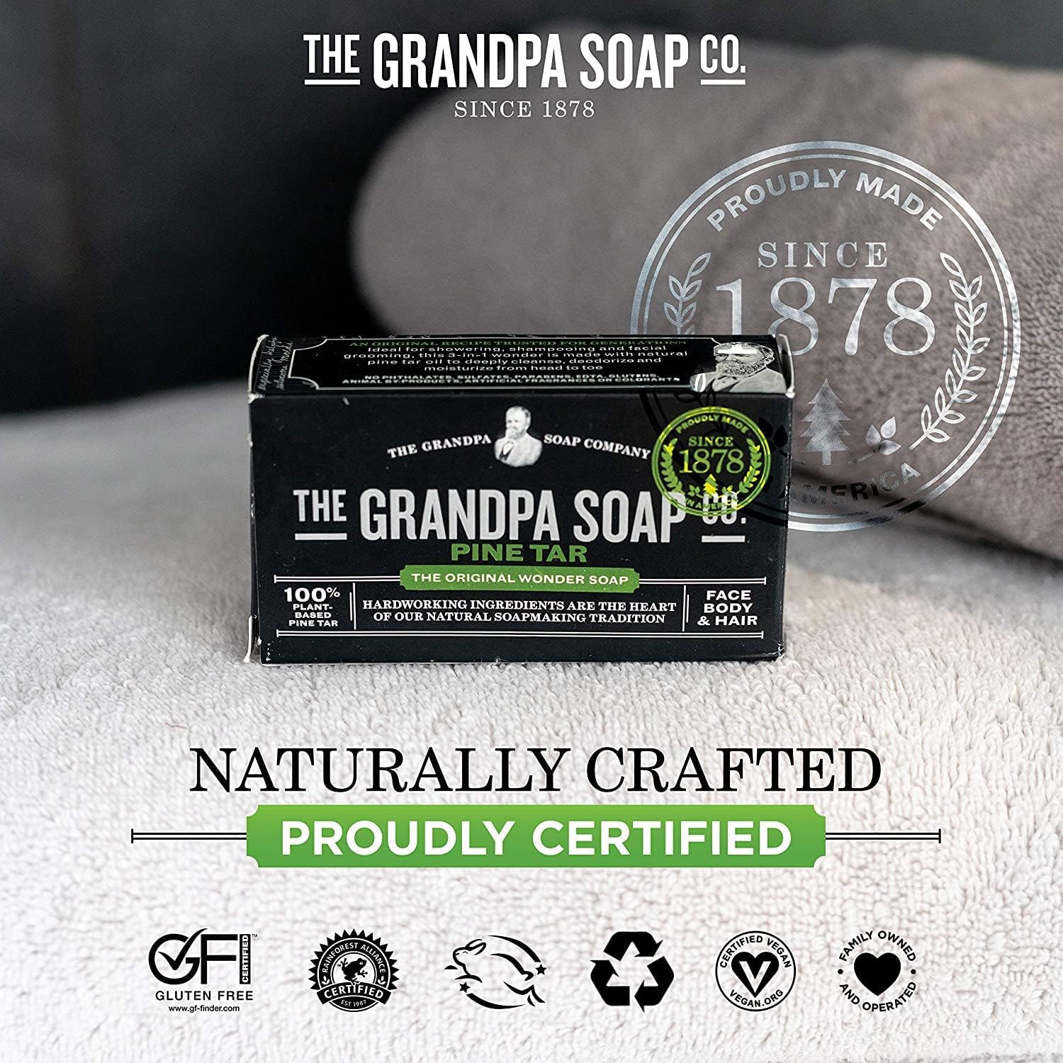 Grandpa'S Pine Tar Soap 4.25 Ounce (Pack of 2) image number 6