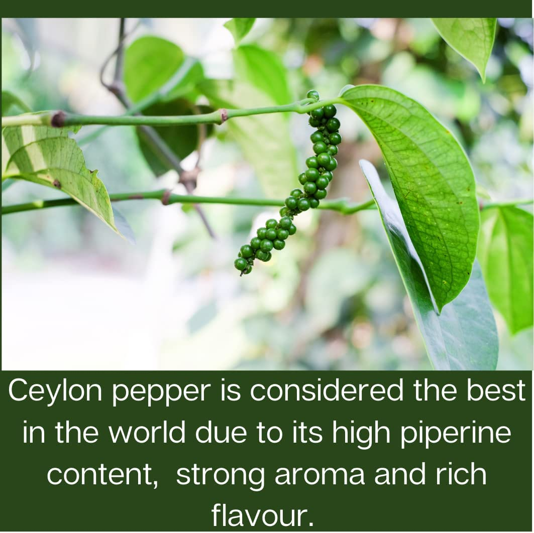 Premium Quality Ceylon Black Peppercorn 200G in Foil Pack image number 1
