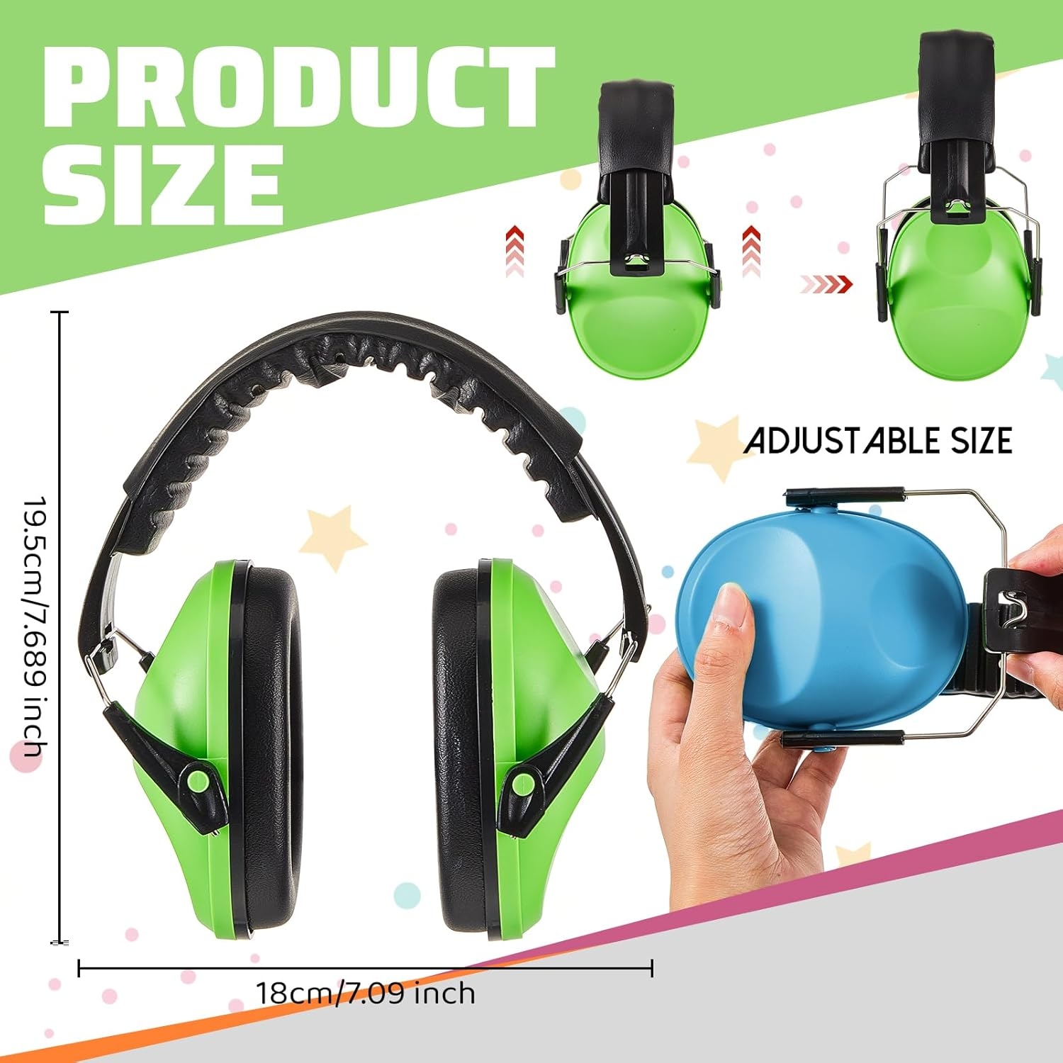 Amylove 12 Pcs Kids Ear Protection Noise Cancelling Headphones Ear Muffs Bulk 30Db Sensory Headphones image number 6