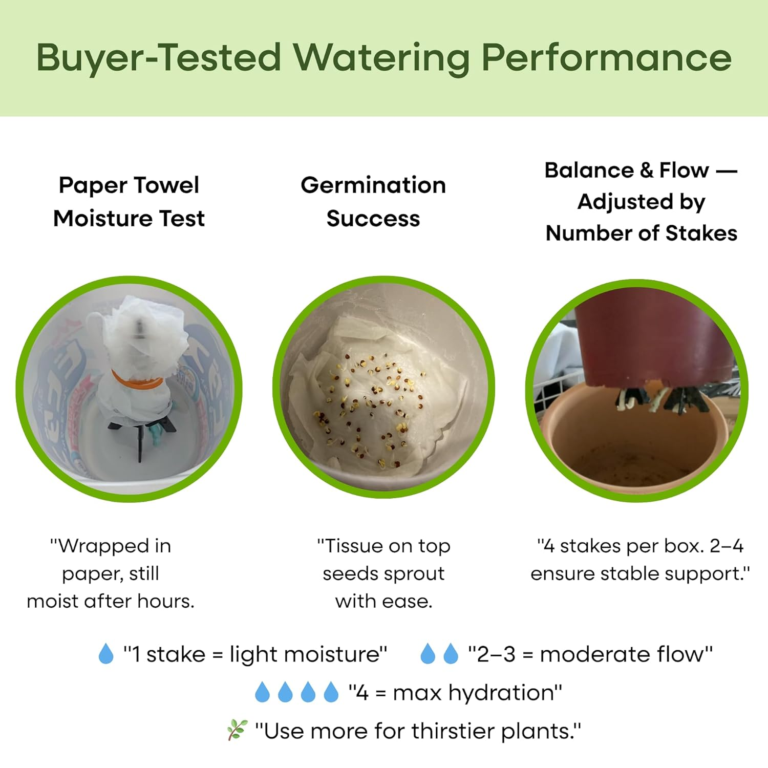 Greenship 4-Pack Patented Self-Watering Spikes &ndash; DIY Plant Watering System for Indoor Plants, Fits Grower Pots, Reuse Containers, Automatic Self-Watering Stakes (Medium) image number 6