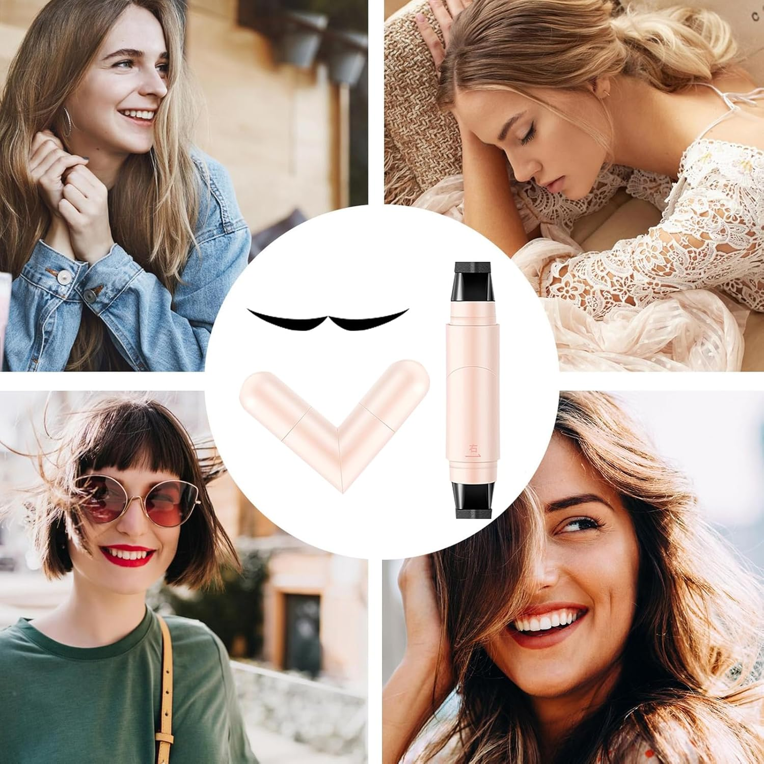 Eyeliners Stamp Waterproof | Eyeliners Stencils Pencil,Long-Lasting Multi-Functional Pen for Precise Makeup Women Friends Family - Brown image number 2