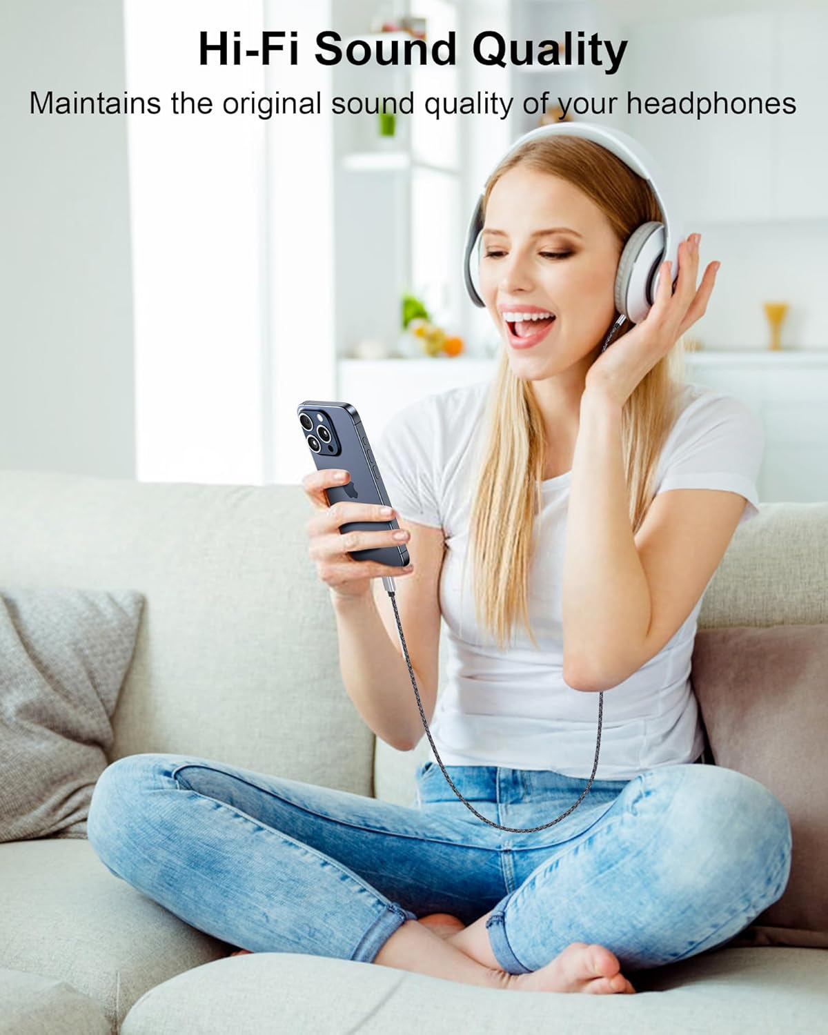 Samsung Type C to 3.5Mm Audio Aux Cable, USB C to Aux Cord for Car, Type C to AUX Headphone Jack Male Cord Car Auxiliary Cable USB C for Android Phone Samsung Galaxy S25Ultra S24 S23 S22, Pixel 9 8 7A image number 5