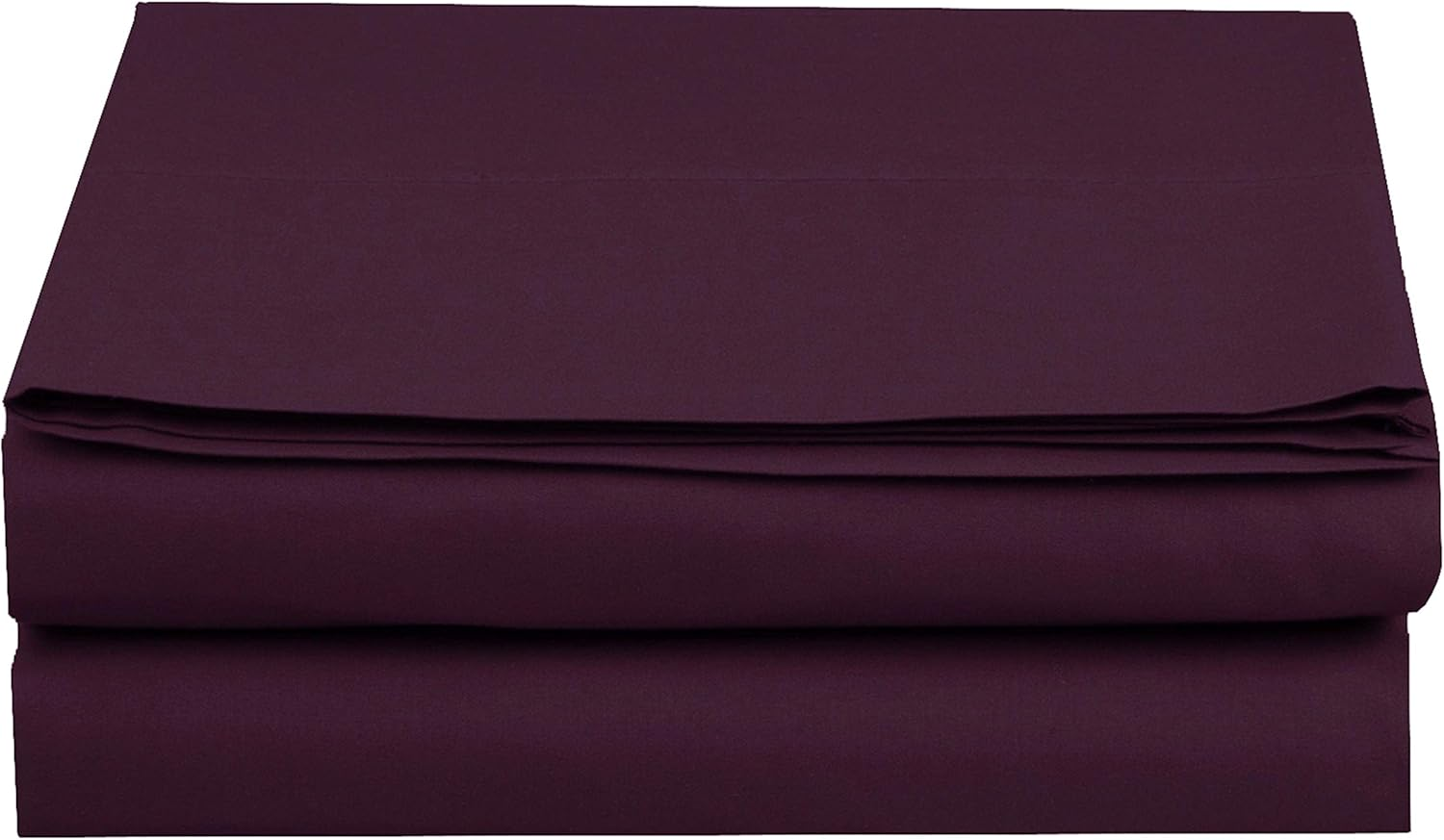 Elegant Comfort Premium Hotel Quality 1-Piece Flat Sheet, Luxury and Softest 1500 Premium Hotel Quality Microfiber Bedding Flat Sheet, Wrinkle-Free, Stain-Resistant, Queen, Purple