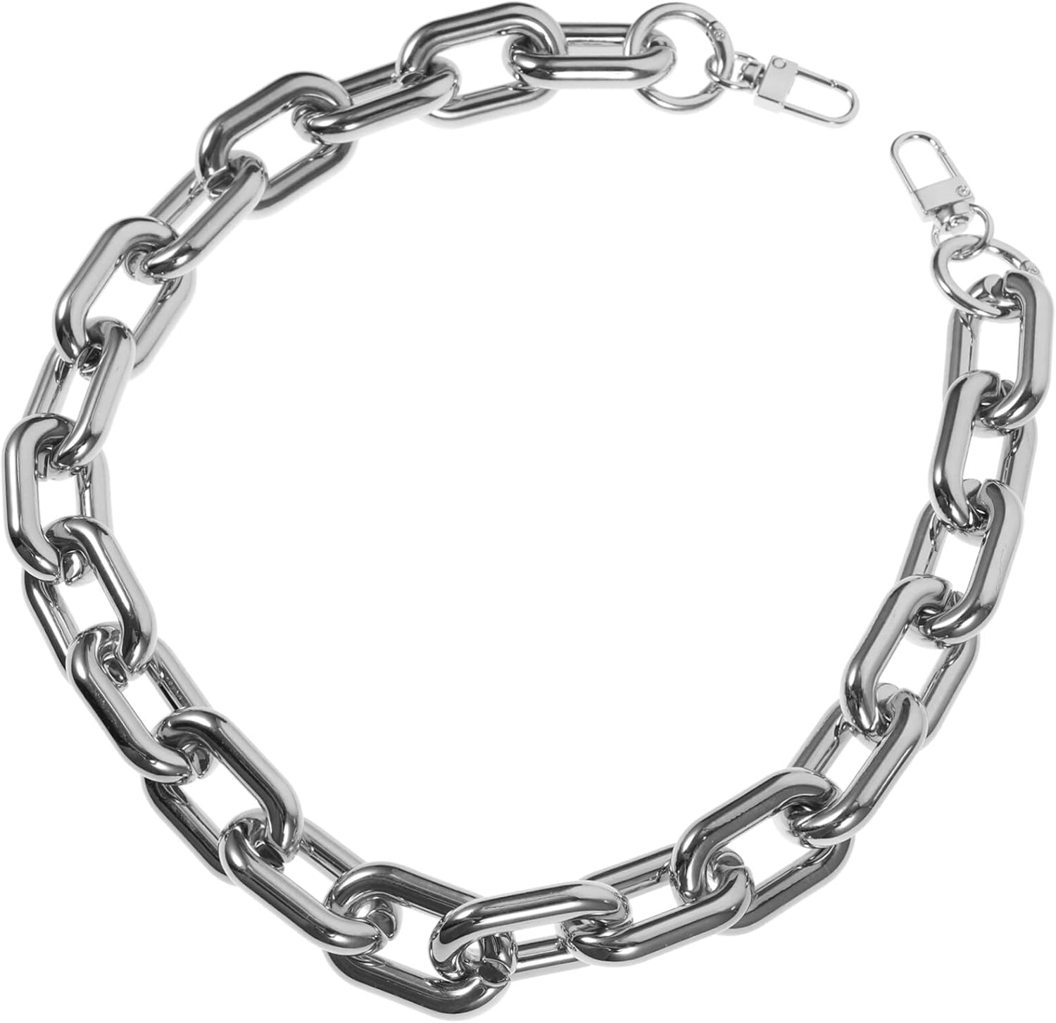 Abaodam Silver Bag Chain Strap Purse Chain Replacement Chunky DIY for Women Handbag image number 6