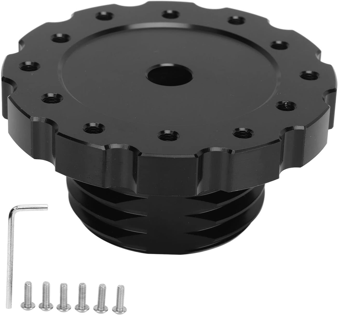 Black Racing Steering Wheel Adapter for T300 T500, Fit Replacement for PCD 73Mm Steering Wheel image number 5