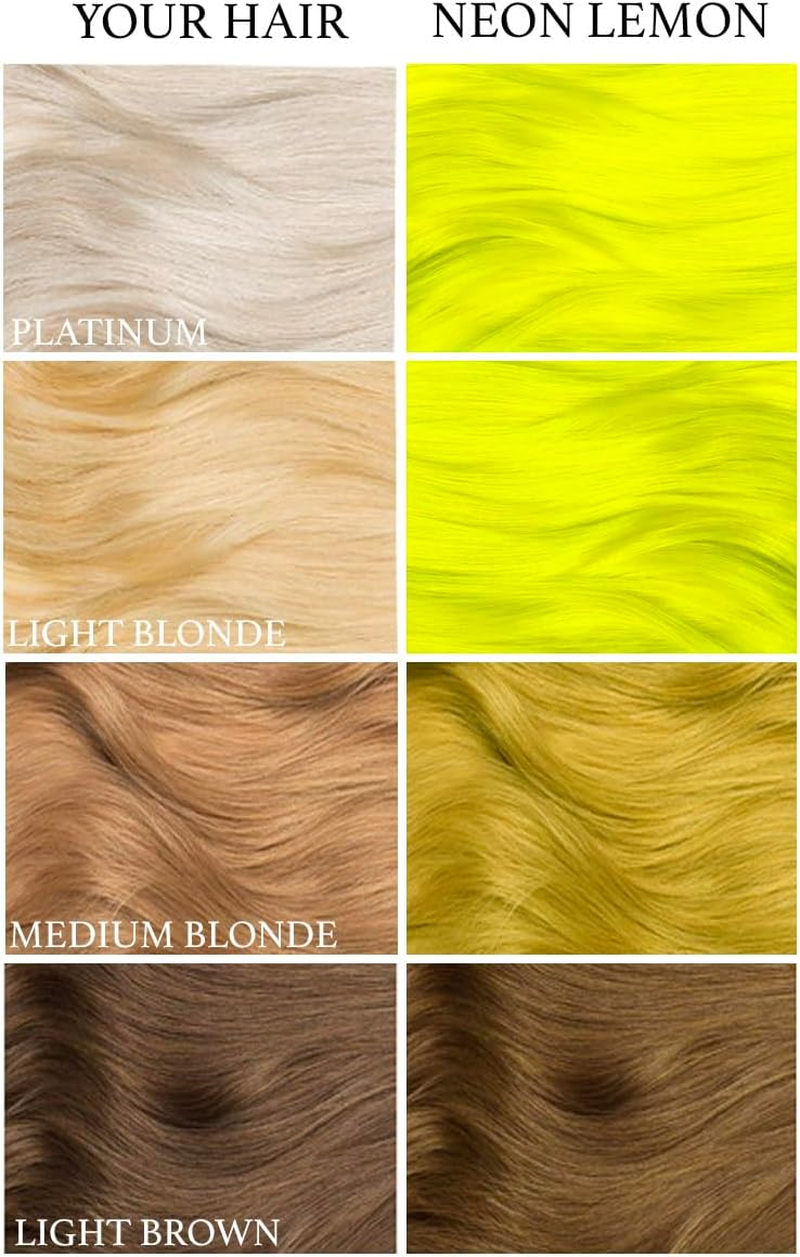 Lunar Tides Semi-Permanent Hair Color (43 Colors) (Neon Lemon, 8 Fl. Oz.) image number 5