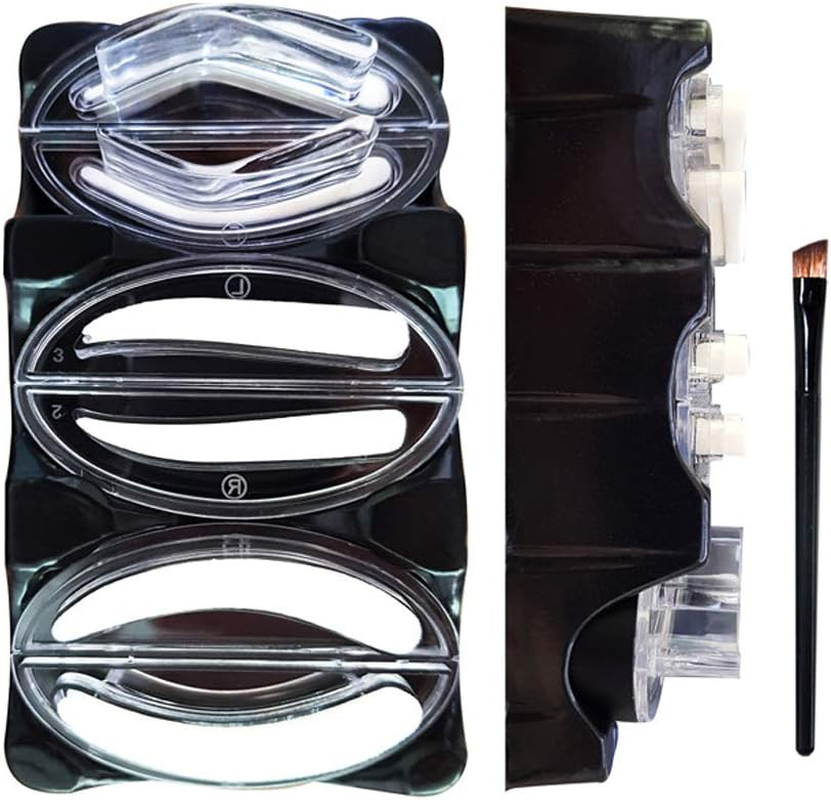 Gl-Turelifes Waterproof Eye Brow Stamp Powder Perfect Eyebrow Power Seal Nature Eye Brow Powder Delicate Shape Light Brown