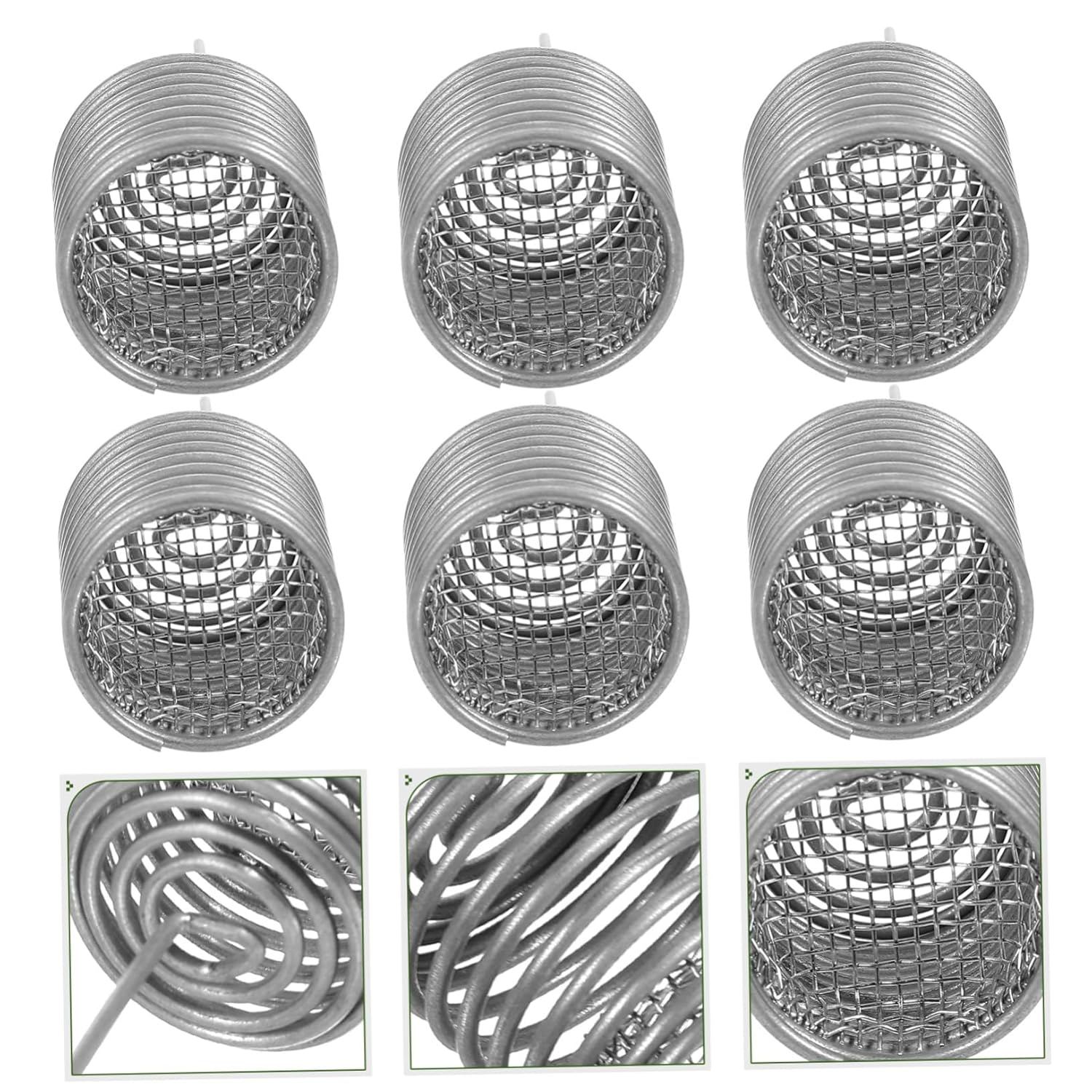 TOVINANNA 6Pcs Stainless Steel Bonsai Fertilizer Box Stainless Steel Bonsai Fertilizer Basket Bonsai Fertilizer Baskets Bonsai Manure Spike Bonsai Fertilization Tool Flower Fertilizer Orchid image number 3