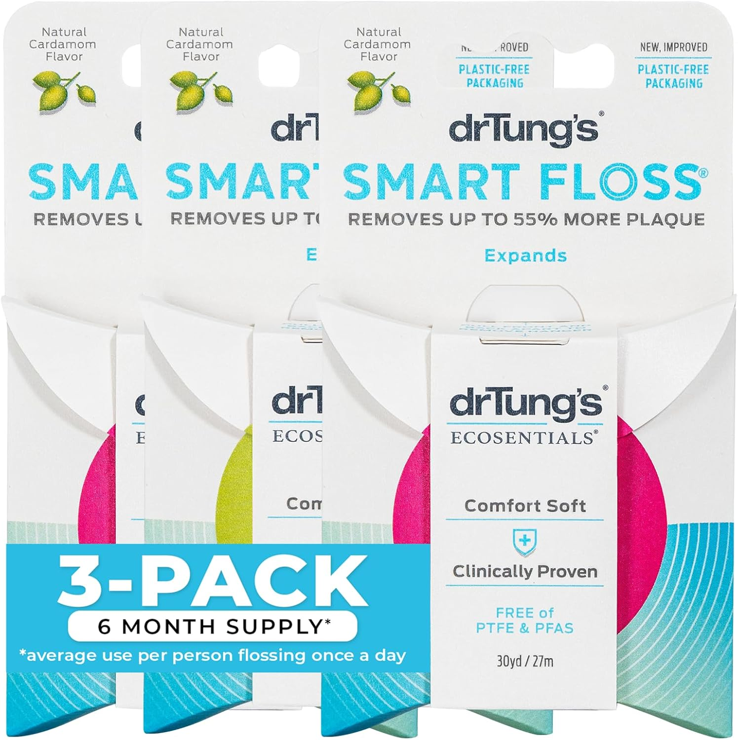Smart Floss - New - 3-Pack - Assorted Colours image number 6