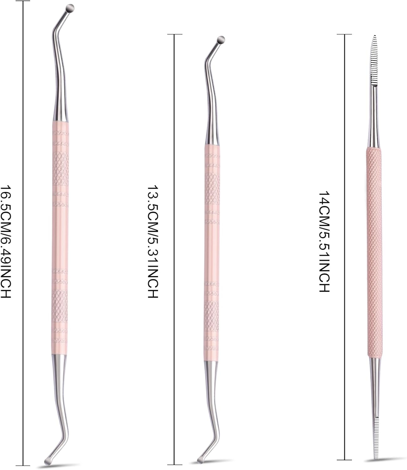 Teenitor Pedicure Tools for Feet, Toenail File and Lifters, Ingrown Toenail Removal Kit Pain Relief (Pink)