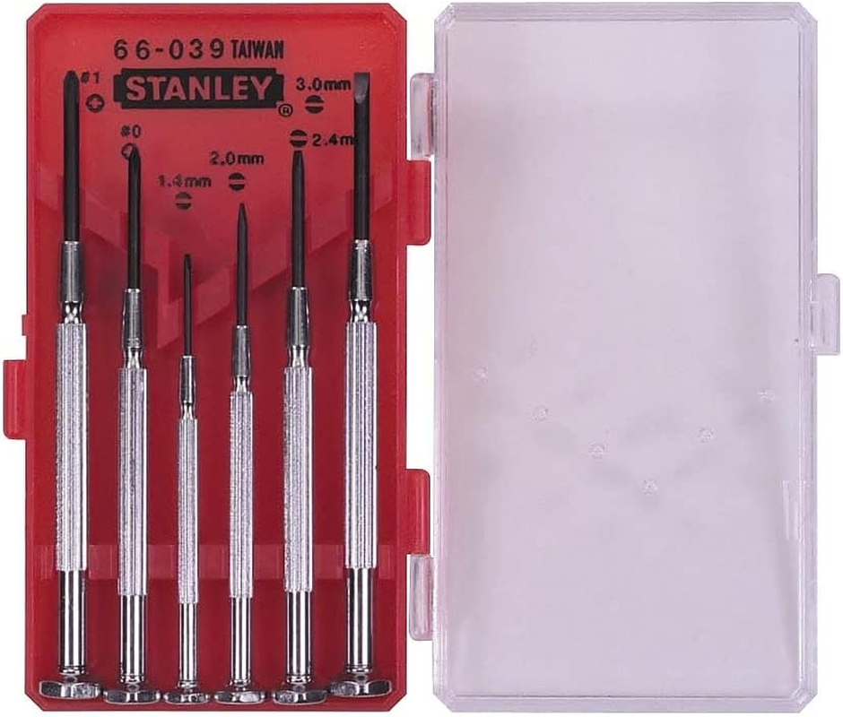 Stanley 66-039 6-Piece Jewelers Precision Screwdriver Set