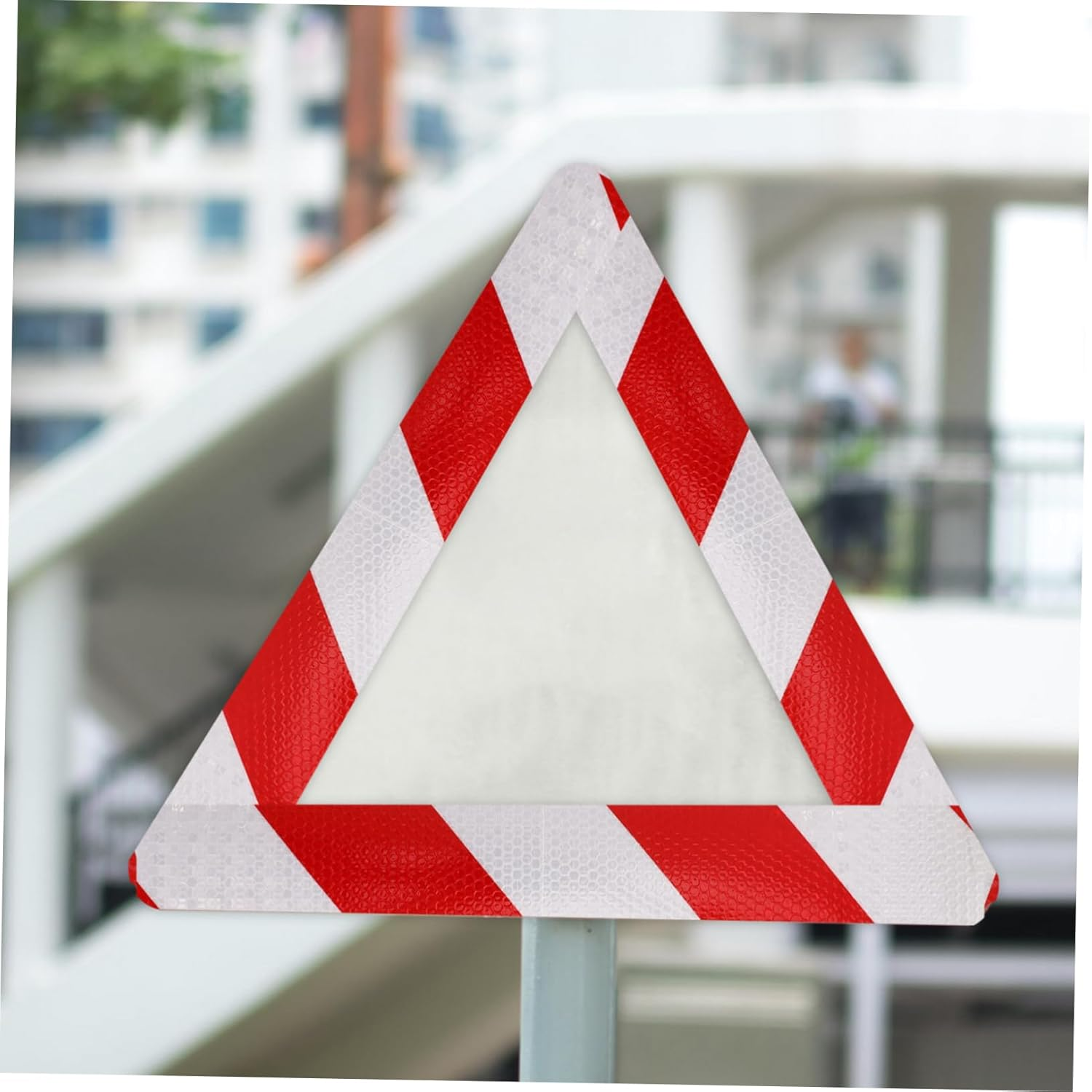 GANAZONO Red White Reflective Warning Tape 5Cm X 25M, High Visibility Safety Adhesive Strip for Vehicles, Driveways, Outdoor Caution and Trailer Marking image number 4