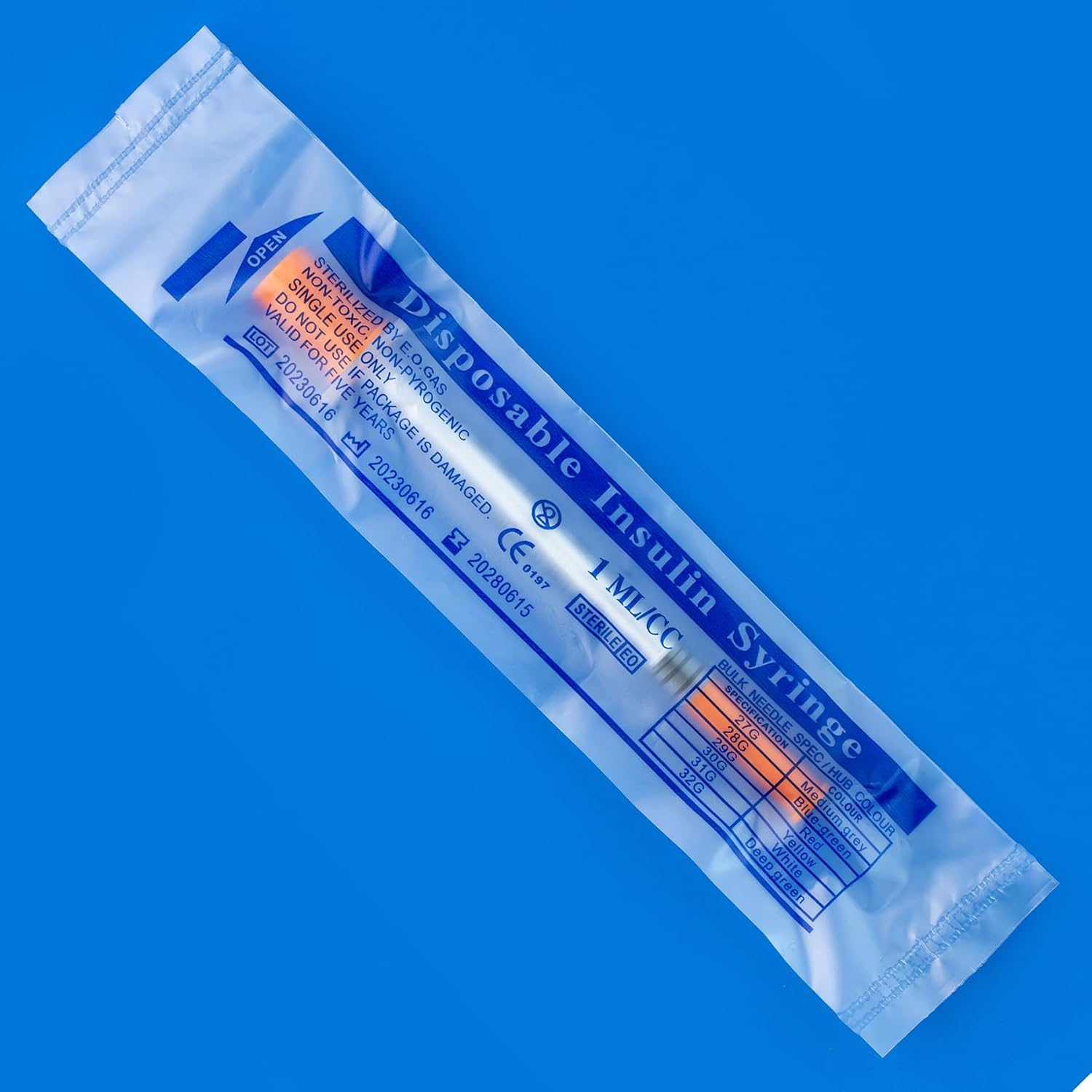 20Pcs/Pack, 1Ml Syringe with 30G (13Mm Long) Needle, Multiple Uses Laboratory Accessories, Individually Wrapped image number 5