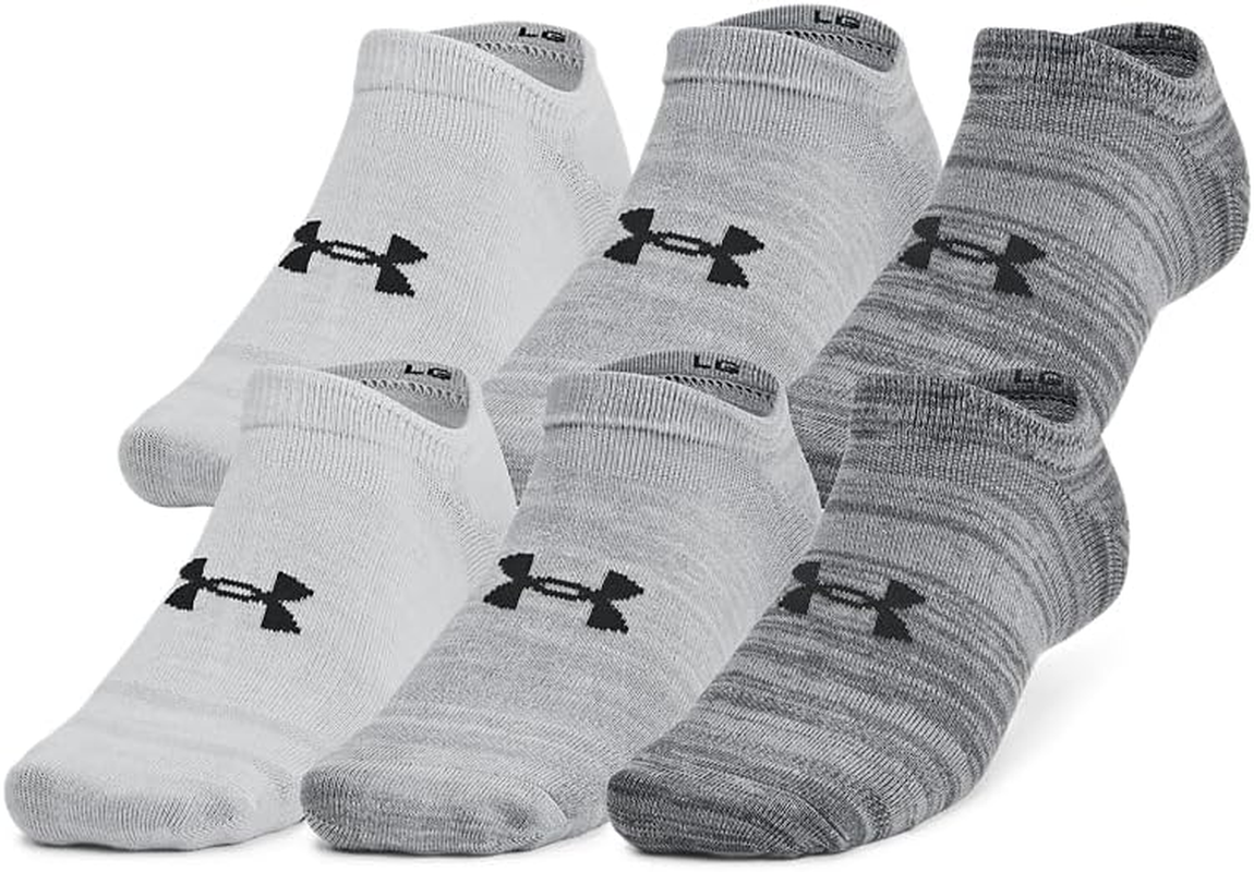 Under Armour Unisex Essential No Show 6Pack Socks