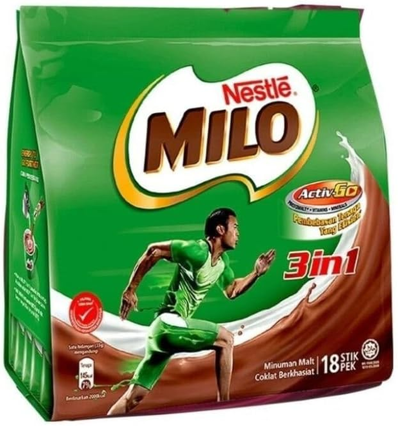 Nestle 3 in 1 Milo 33 G (Pack of 18)