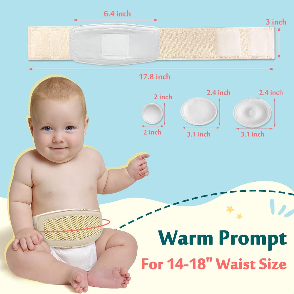 Umbilical Hernia Belt Baby Belly Button Band Newborn Cover Infant Tummy Wrap Umbilical Cord Belt Baby Support Truss Child Adjustable Belly Band Abdominal Navel Relief image number 6