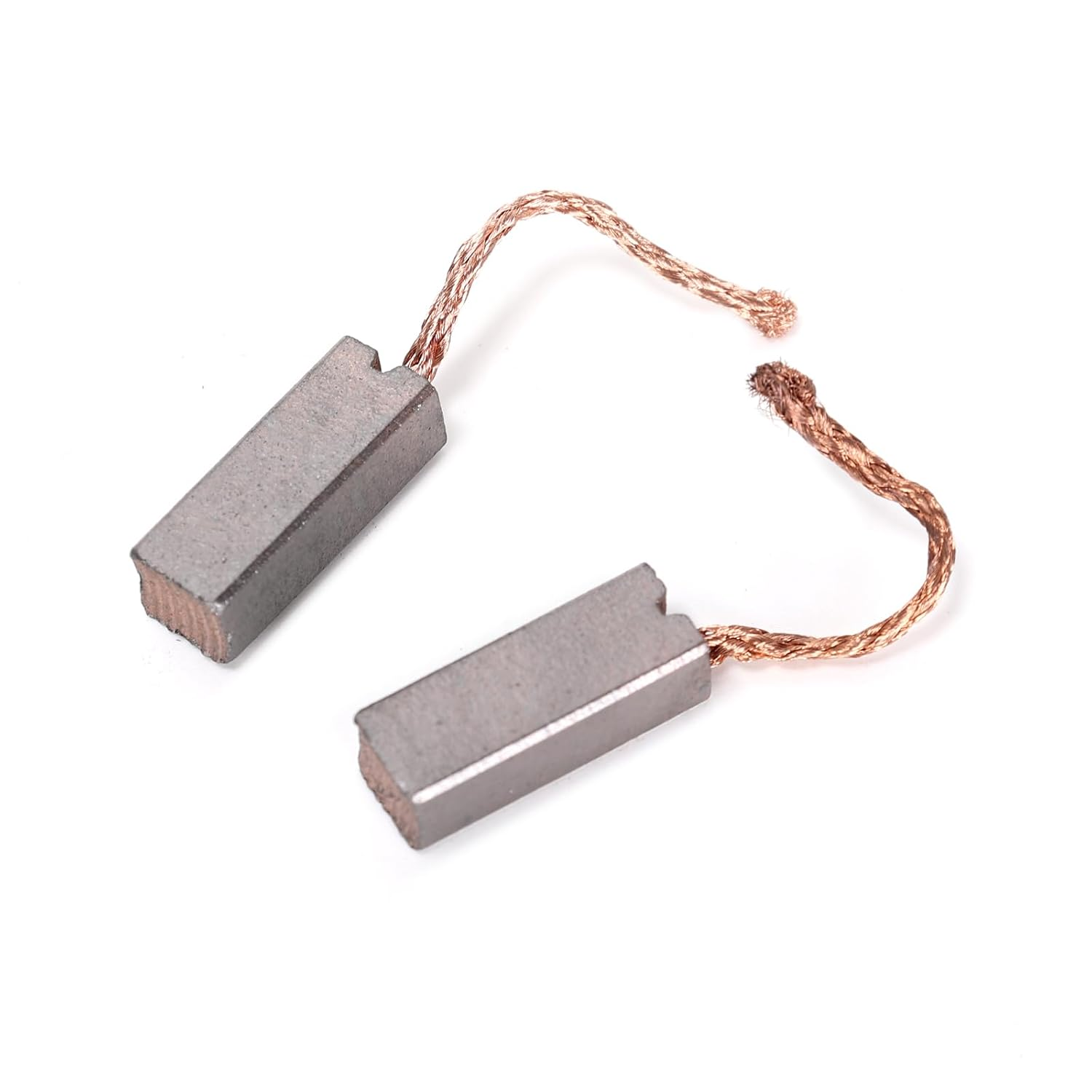 Ruimou 2Pcs Electric Motor Carbon Brushes (21.6 * 8 * 6.8Mm) Wire Length 35Mm for Fan Heater Blower Motor and Various Automotive Applications image number 5