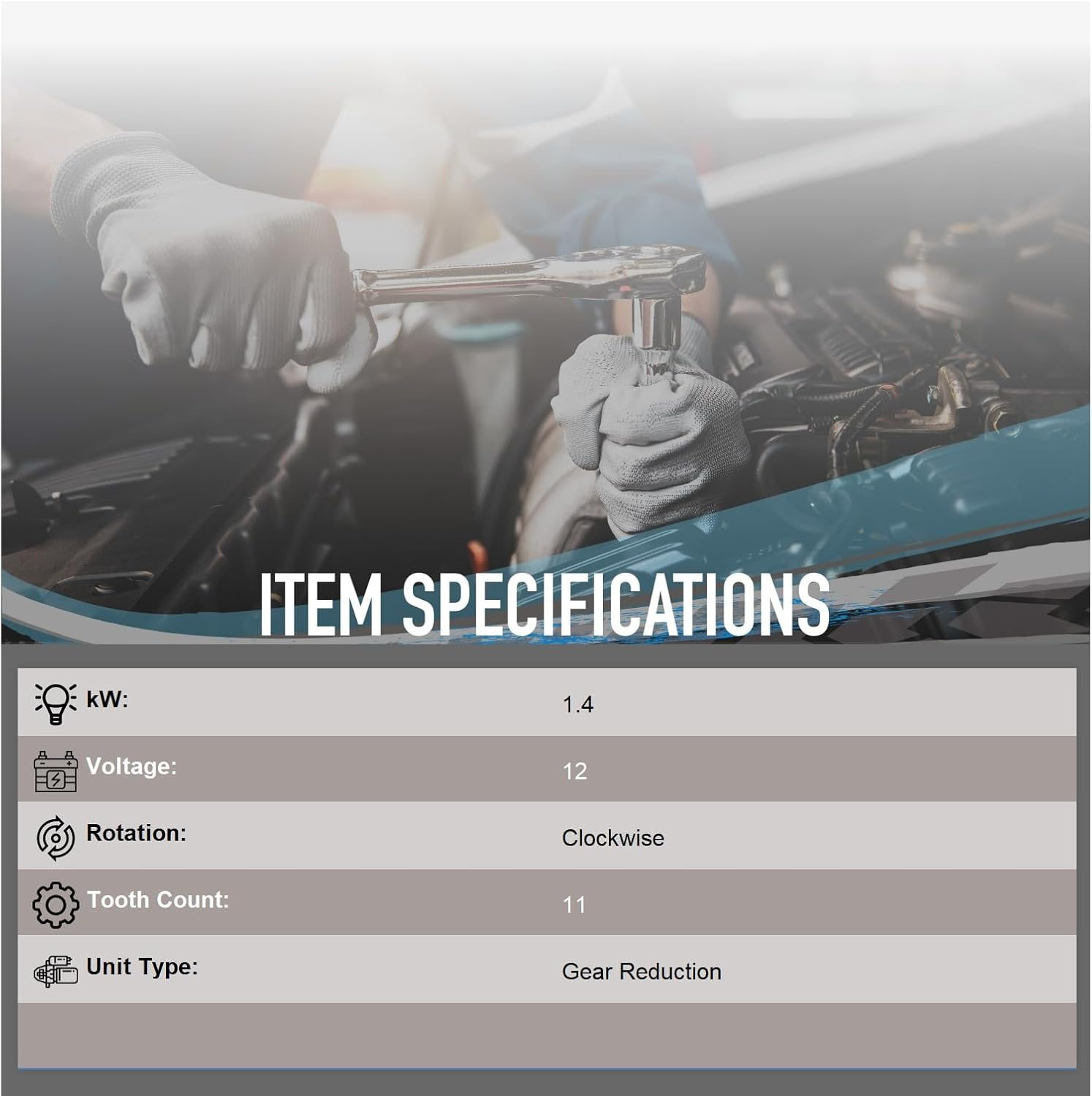 New Starter SAEJ1171 for 1996-2007 Mercruiser & Volvo Penta V6 V8 Engines Upgrade OEM Delco & Mando 863007A1 50-863007A1 Arco 30433 ARC30433 57-30433 3660566-3 3857747 3860566 3860566-3 3885317 30460 image number 4