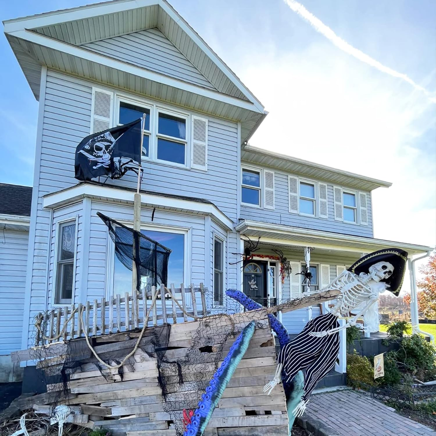 HOHAJIU Pirate Flag Dead Mann'S Chest 3X5 Ft Polyester Flag with 2 Brass Grommets for Indoor & Outdoor Decoration - Dead Mann'S Chest Flag image number 4