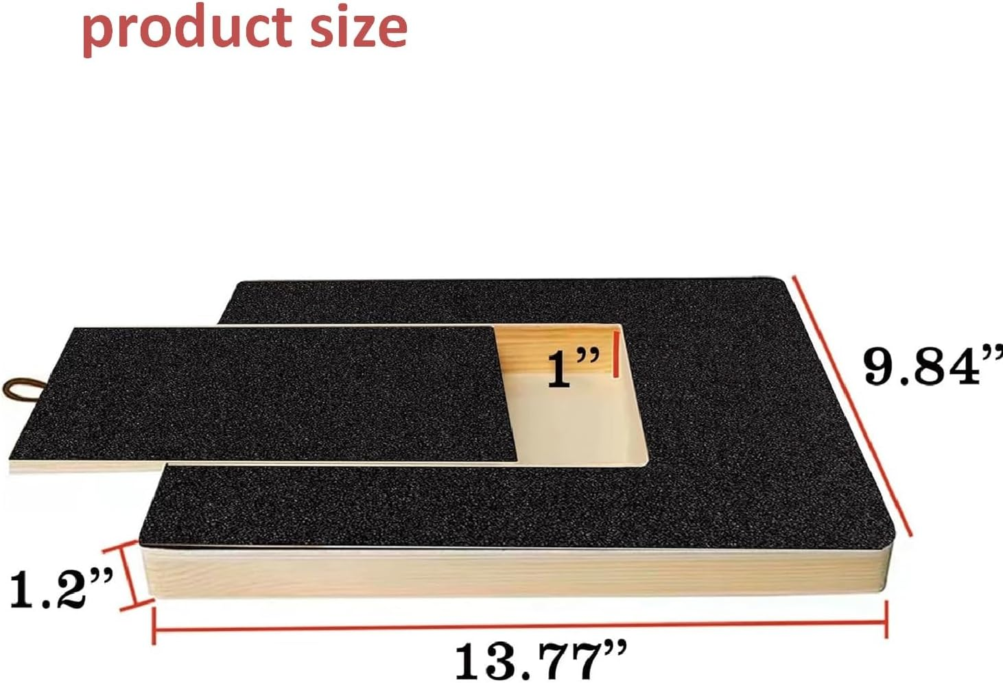 Dog Nail Scratch Board,Dog Scratch Pad with Treat Box,Dog Nail File Toy, Multi-Functional Trimming Tool,Alternative to Dog Nail Clippers and Dog Nail Grinders