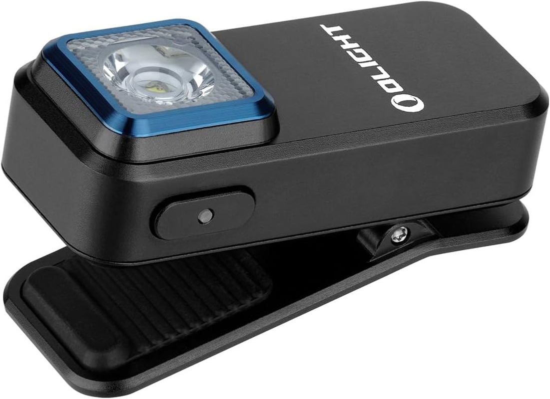 OLIGHT Oclip Max 300 Lumens Compact EDC Clip-On Light Equipped with Spring Clip Magnetic Base Suitable for Hiking, Reading and Outdoor (Black)
