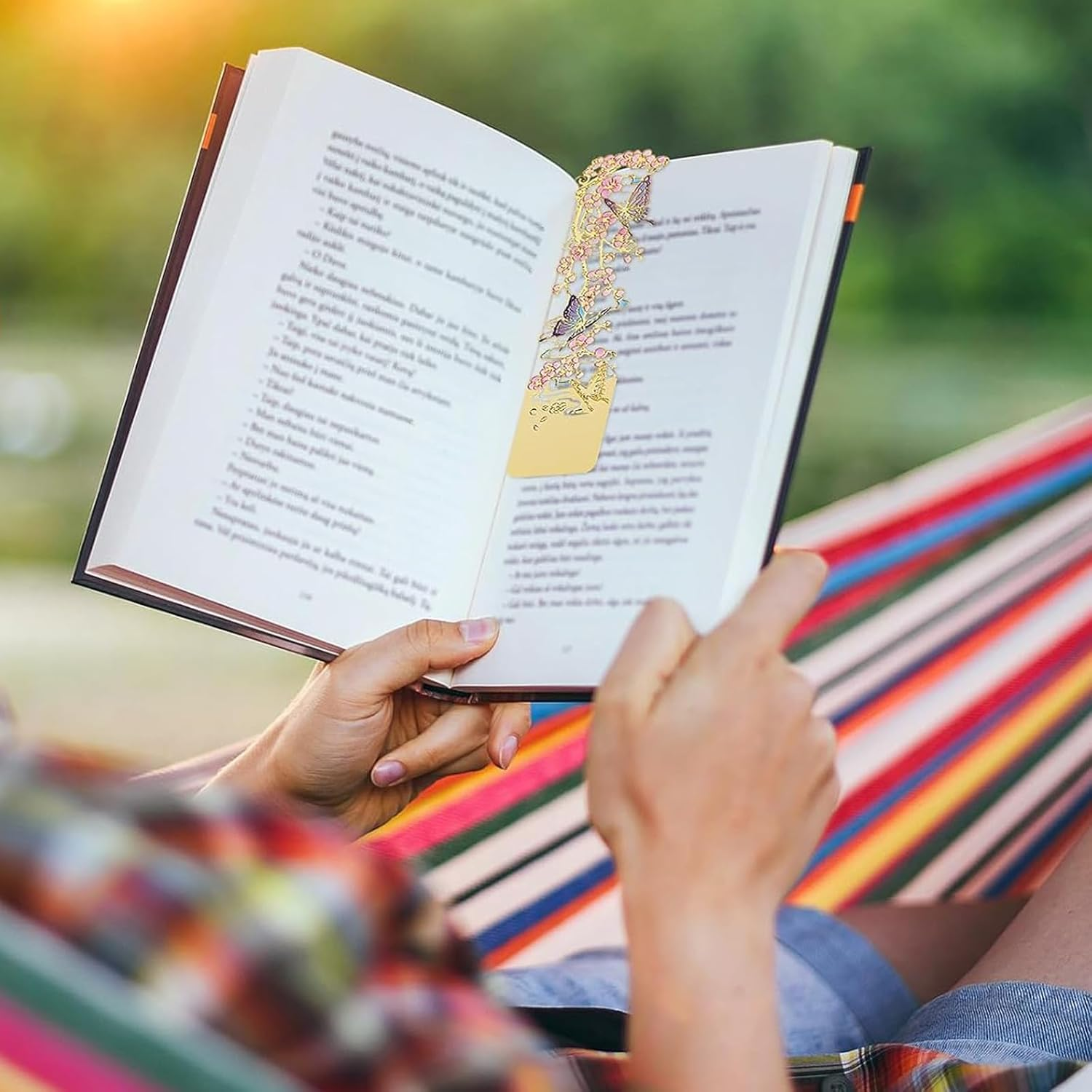 YQQZQ 3Pcs Metal Bookmarks,Classical but Fashion Flower Design Bookmark,Pretty Osmanthus, Plum Blossom, Apricot,Ideal and Special Gift for Girls Kids Women Men image number 3