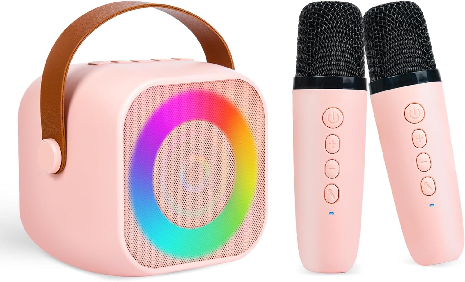 Kids Karaoke Toys Karaoke Microphone Machine for Kids, 4-12 Years Old Christmas Birthday for Girls, Karaoke Toys for Kids Boys Age 4, 5, 6, 7, 8, 9, 10, 12 +Year Old-Pink (Pink) image number 4