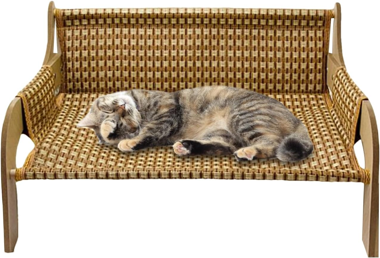Lmyit Cat Hammock - Elevated Pet Sofa Cat Couch Bed - Raised Cooling Lounge Chair Pet Supplies Furniture for Living Room Bedroom Outdoor Indoor Pets Kitten Puppy Small Dogs image number 3