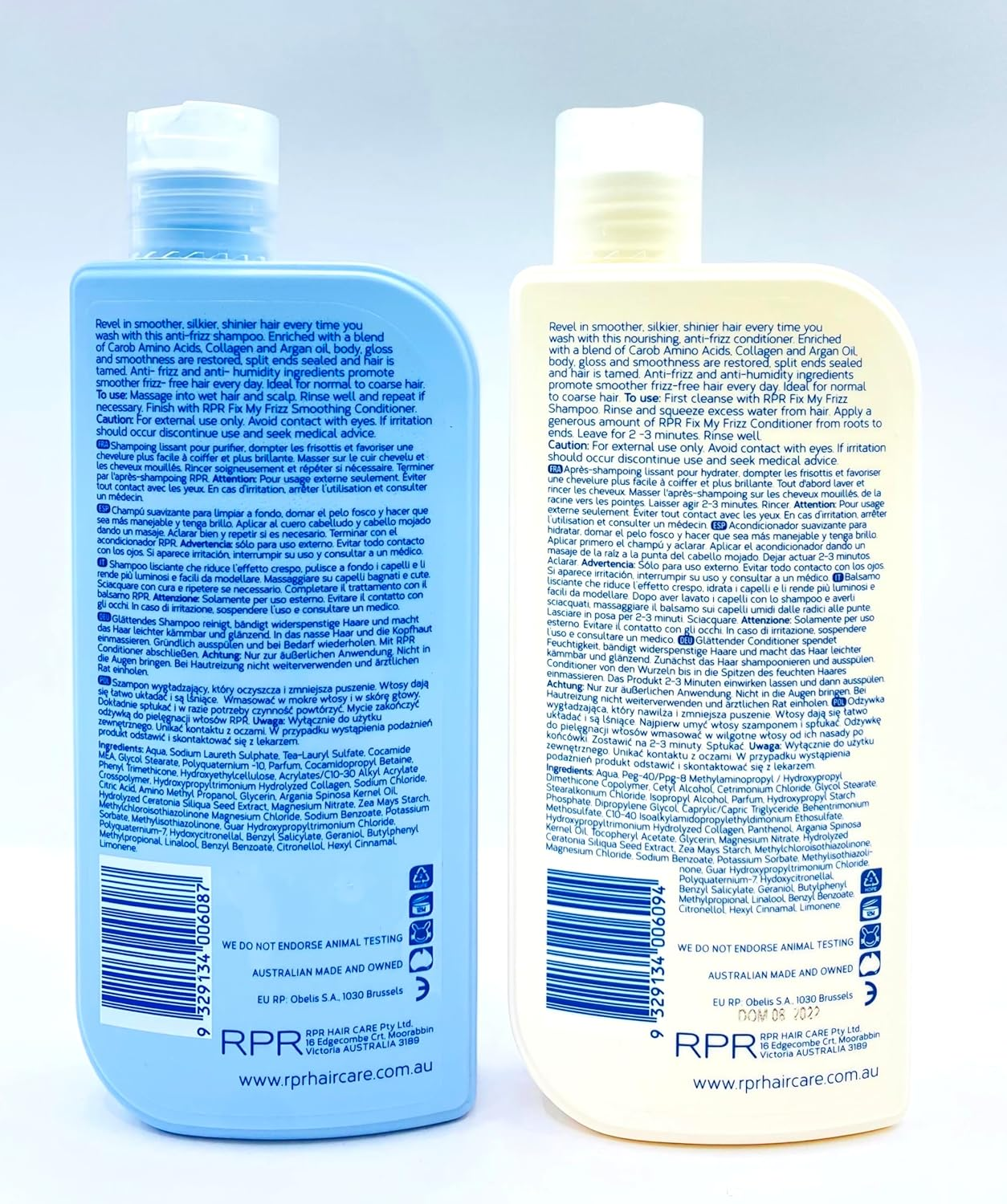 RPR Fix My Frizz Smoothing Shampoo 300 Ml and Conditioner 300 Ml Set image number 3