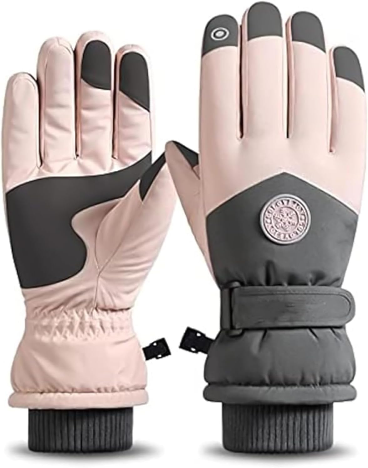 Ski & Snow Gloves, Waterproof Touchscreen Cold-Weather Gloves with Thermal Insulation for Skiing, Snowboarding, Cycling, Hiking - Unisex Windproof Hand Warming image number 1