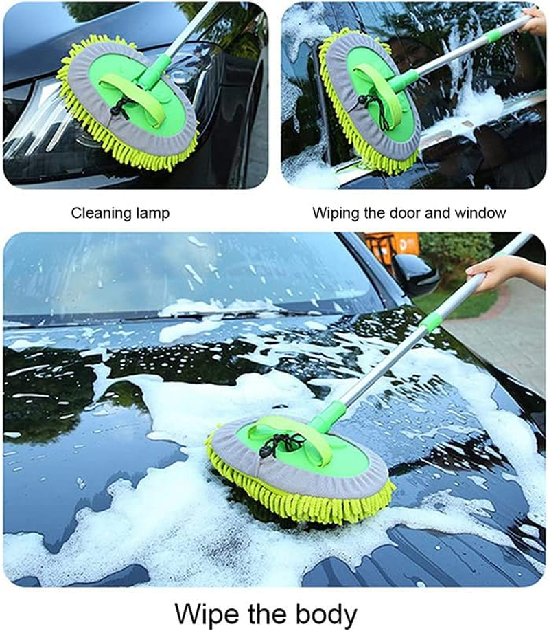 New Telescopic Car Brush Wash Soft Care Mop Vehicle Cleaning Window Adjustable - Car Brush Wash image number 3