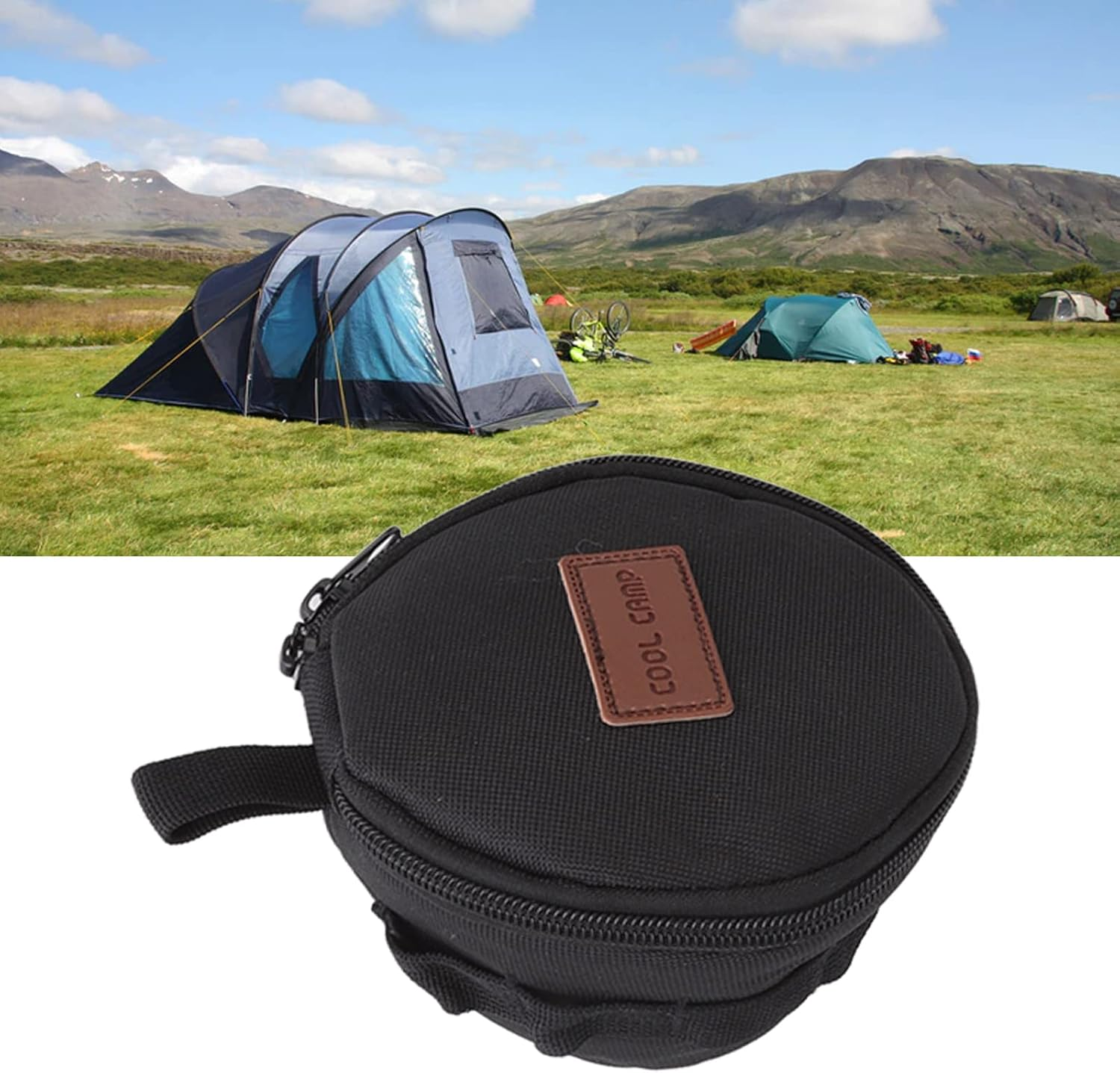 Cast Iron Skillet Bag, Large Capacity Portable Dutch Oven Bag Portable Camping Cookware Storage Bag for Cast Iron Camping Cookware Accessories image number 2