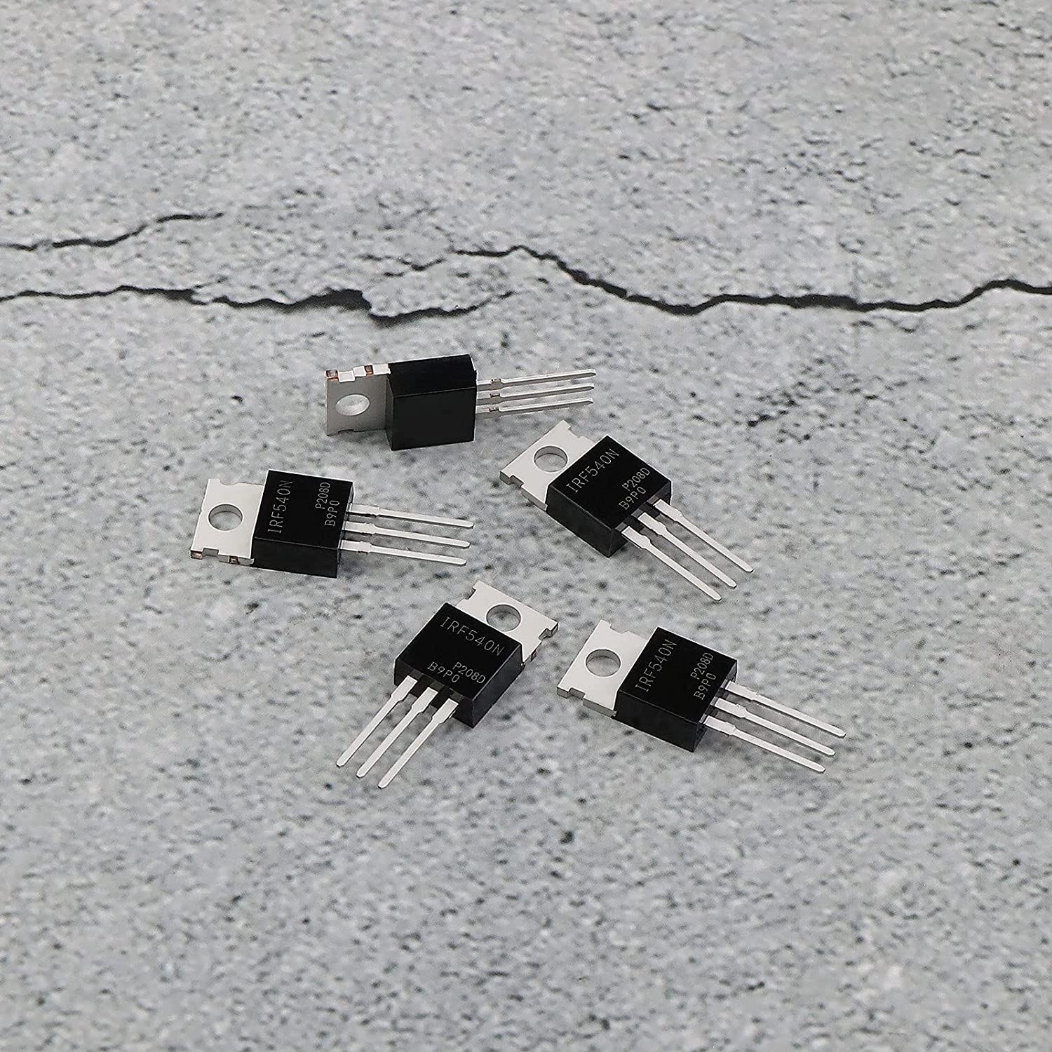 Emsea 10Pcs IRF540N N-Channel Rectifier Power MOSFET Transistor 33A 100V TO-220 image number 1