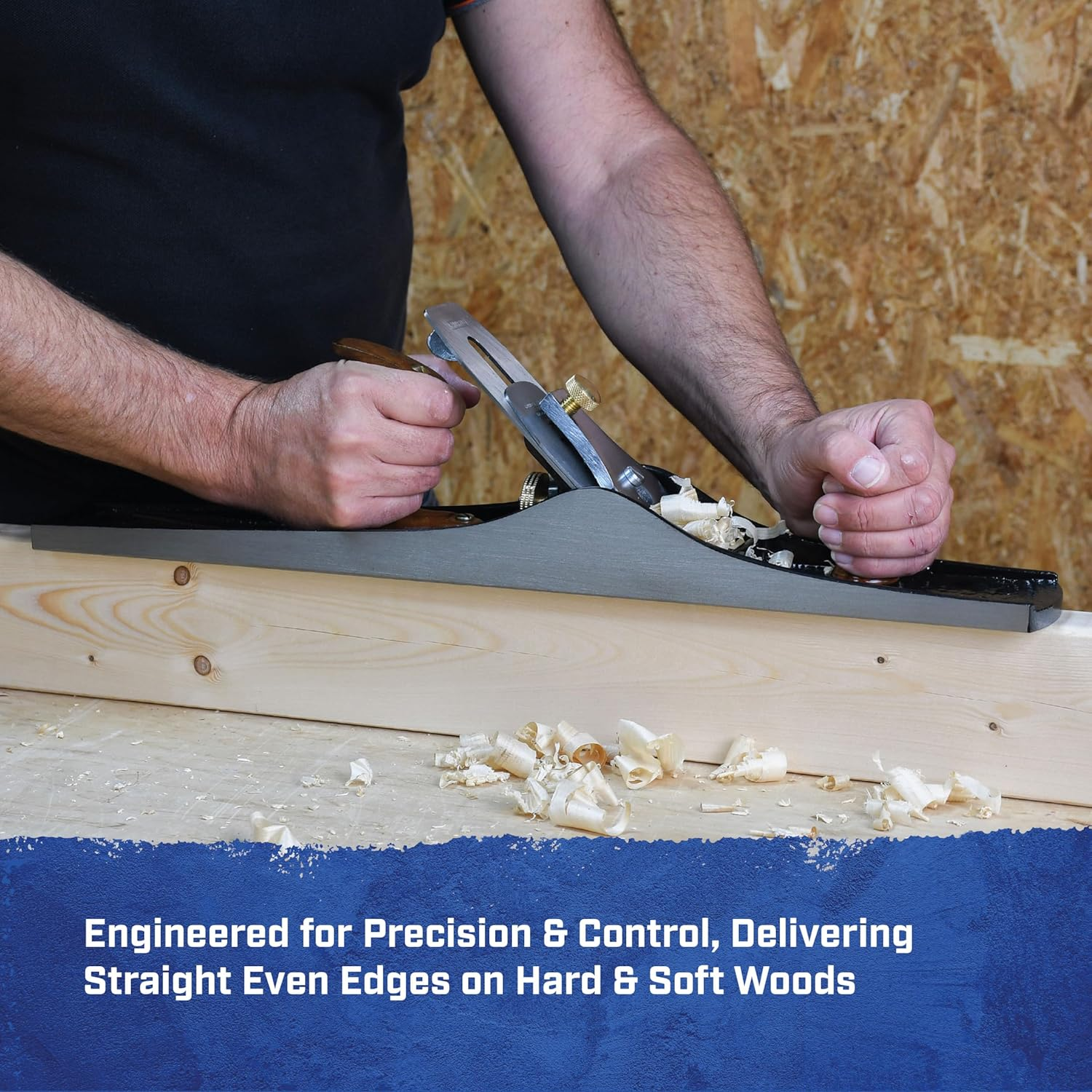 Faithfull FAIPLANE7 No.7 Jointer Plane, Walnut, Black and Silver, 555Mm image number 3