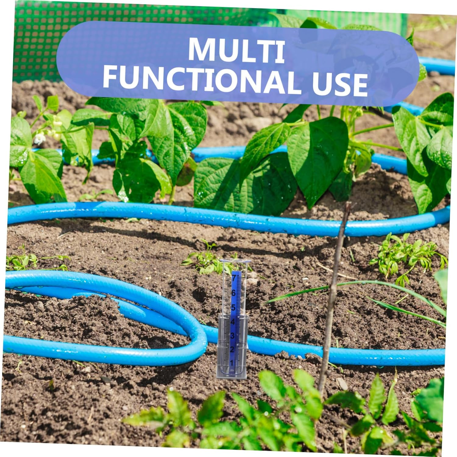 Gadpiparty Large Capacity Outdoor Rain Gauge with Mounting Bracket Plastic Decorative Rain for Garden Patio Accurate Rainfall Measurement Tool for Deck Railing and Outdoor Weather Monitoring image number 6