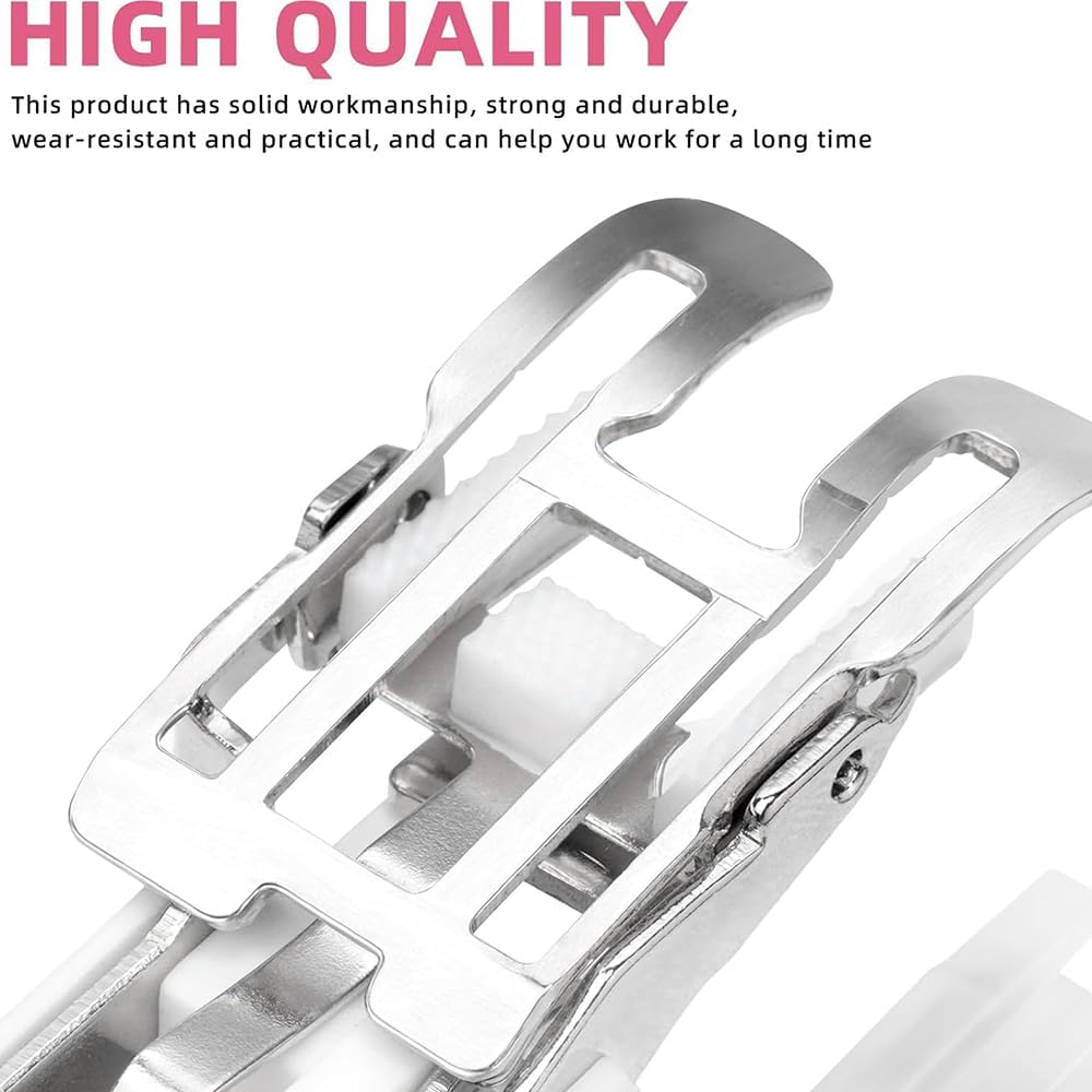 Open Toe Walking Foot W/Guide for Brother Sewing Machine Quilting and Sewing Stitch through Multiple Layers and Match Prints image number 6